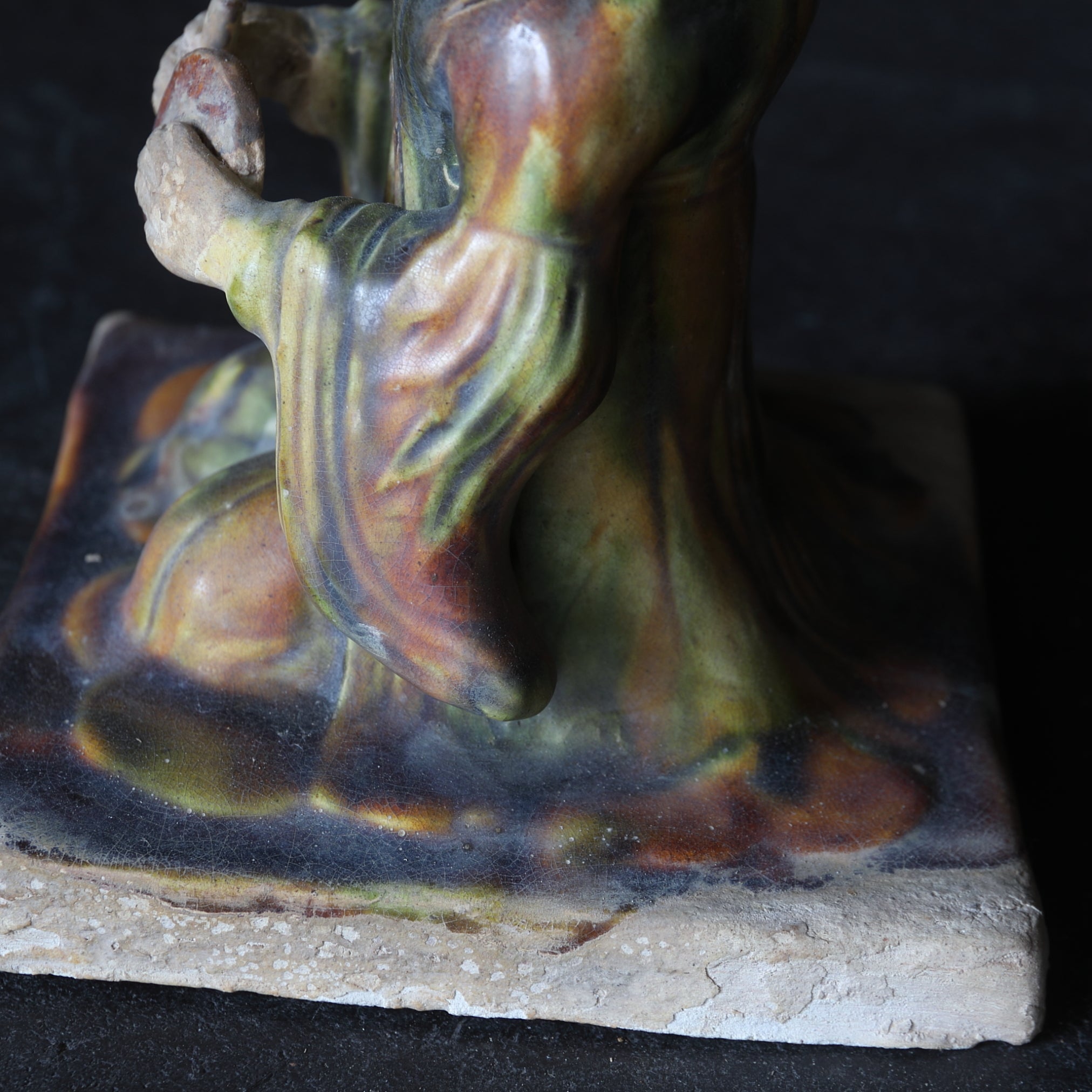 FEMALE FIGURE, Tang Sancai, Tang Dynasty(618-907CE)