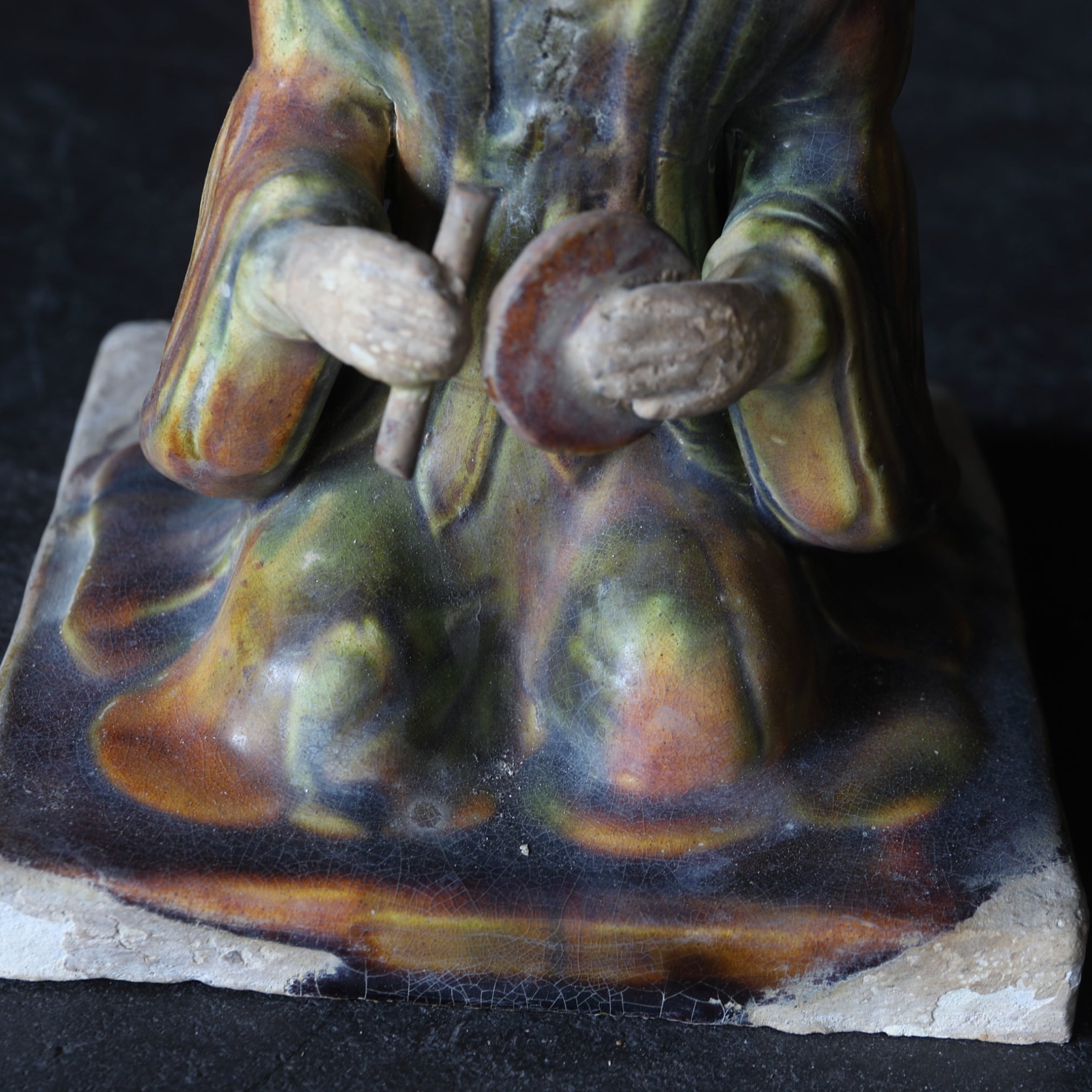 FEMALE FIGURE, Tang Sancai, Tang Dynasty(618-907CE)
