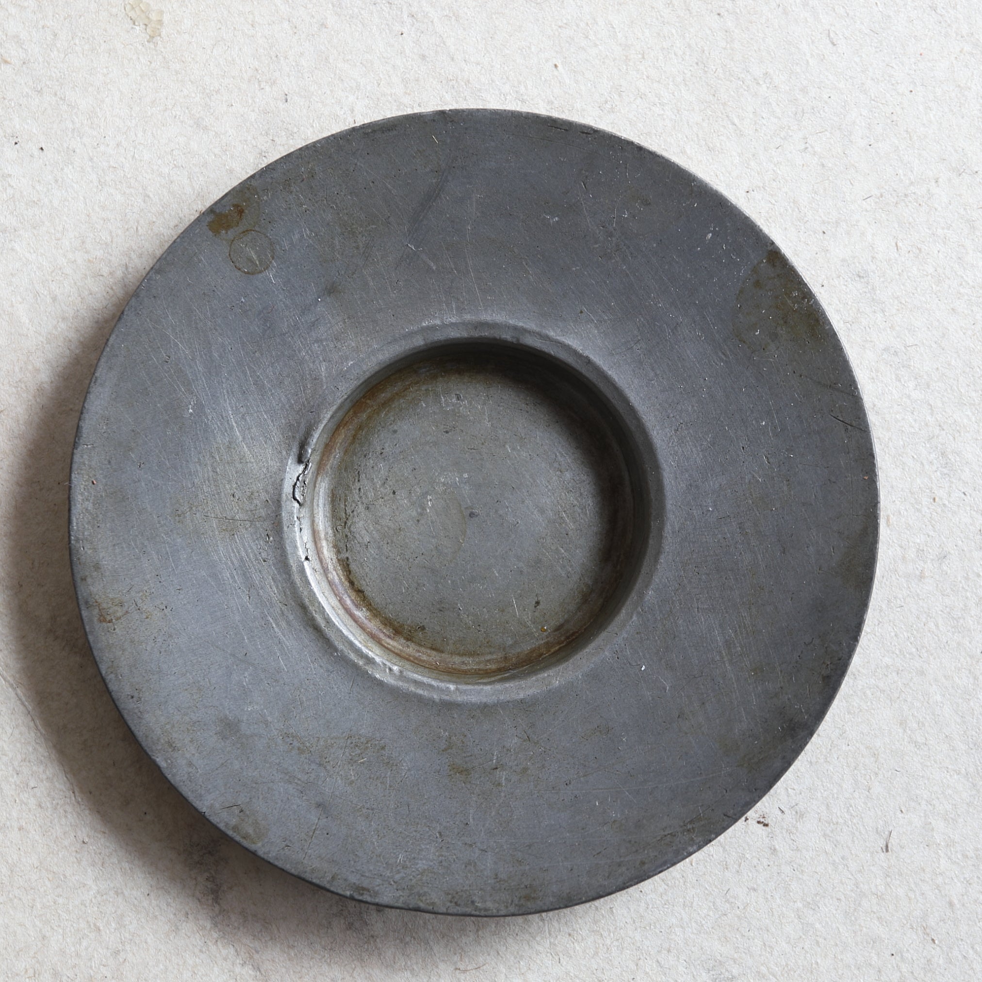 古锡圆式茶托 5件套(清朝, 公元1616年–1911年)