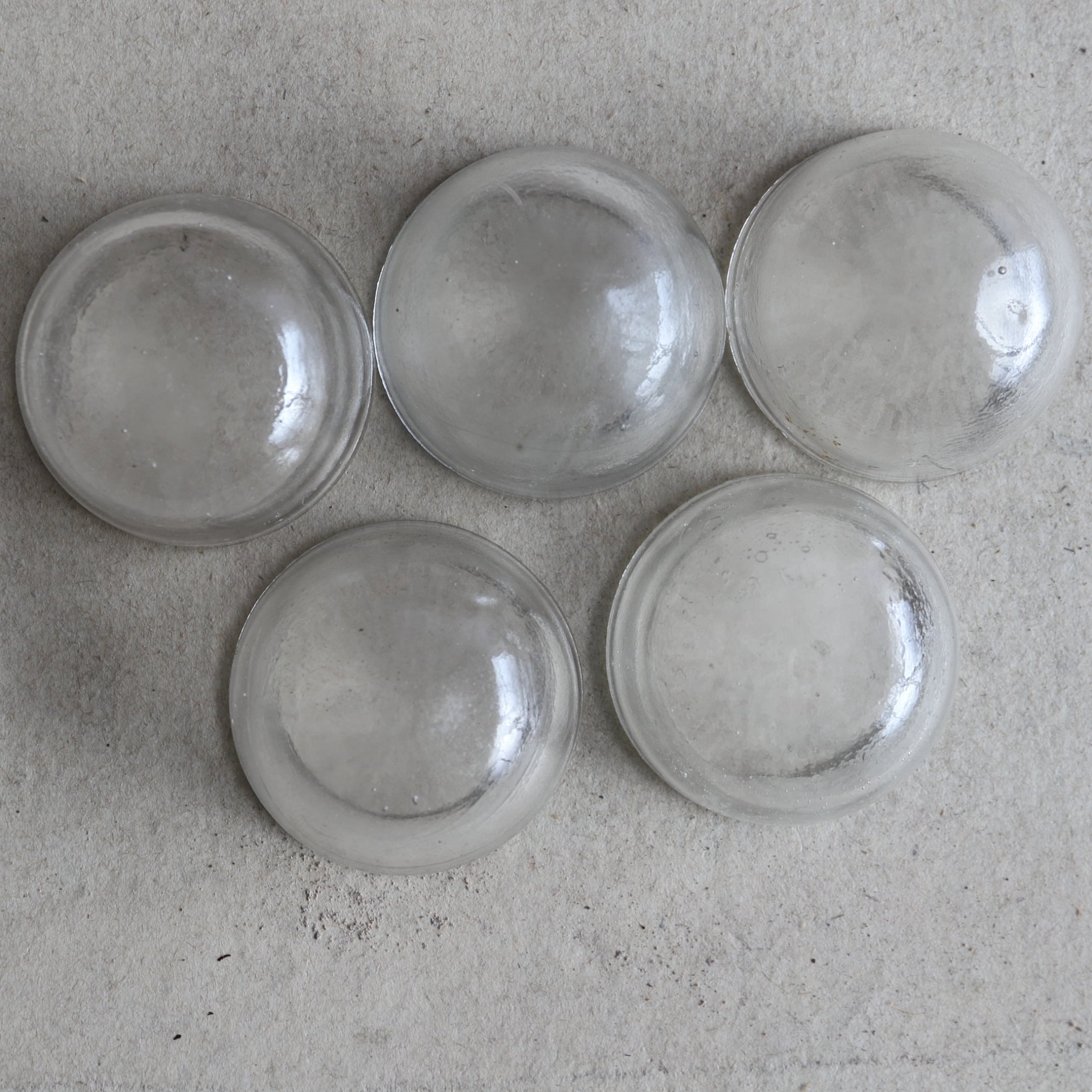 TAZA PARA SENCHA DE VIDRIO ONDULADO, Con tapa redonda, Mitate(taza para sencha), juego de 5, Moderno(Siglos XIX–XX)