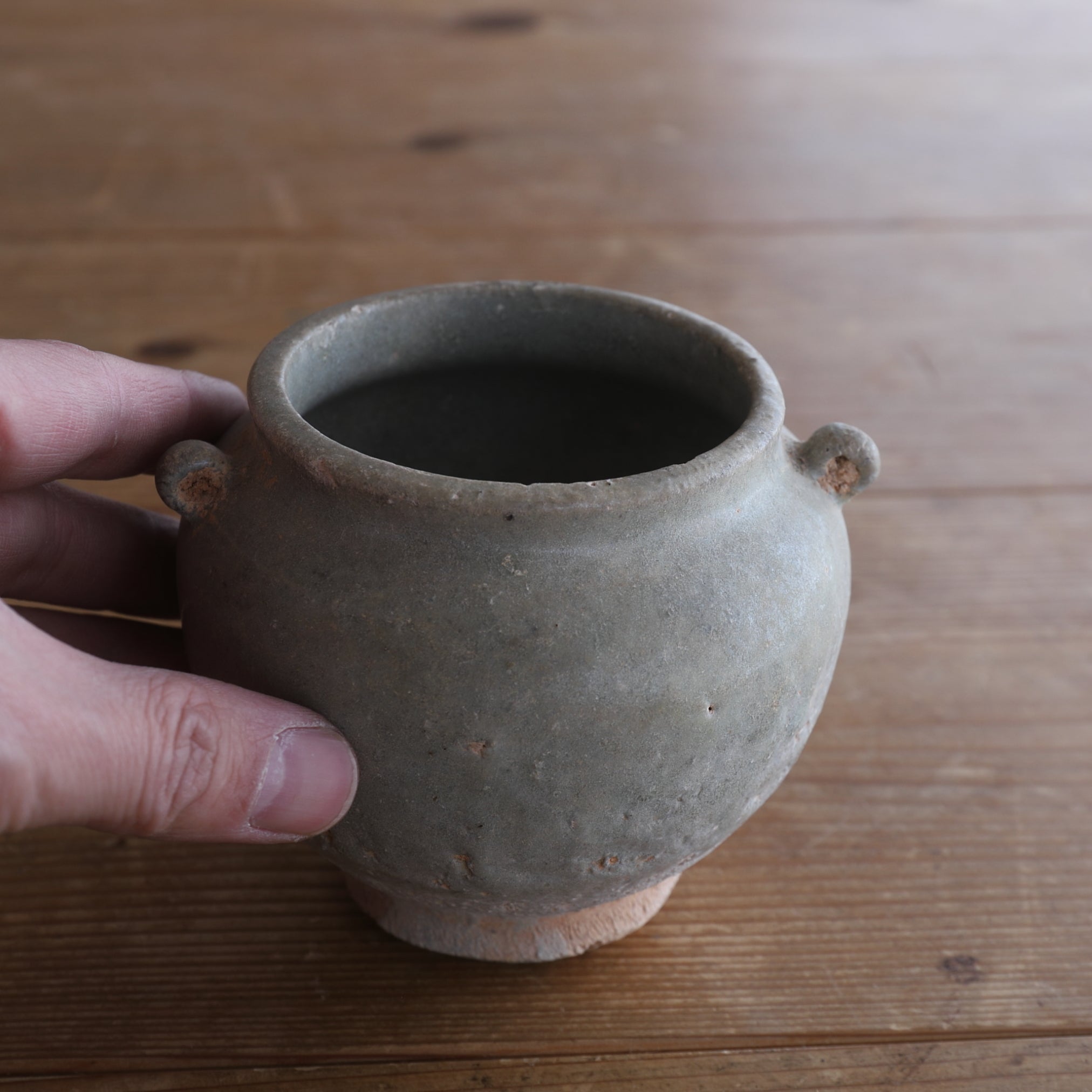ZWEIHENKELGEFÄSS, Sawankhalok-Keramik, Mittelalter(12.–16. Jahrhundert)