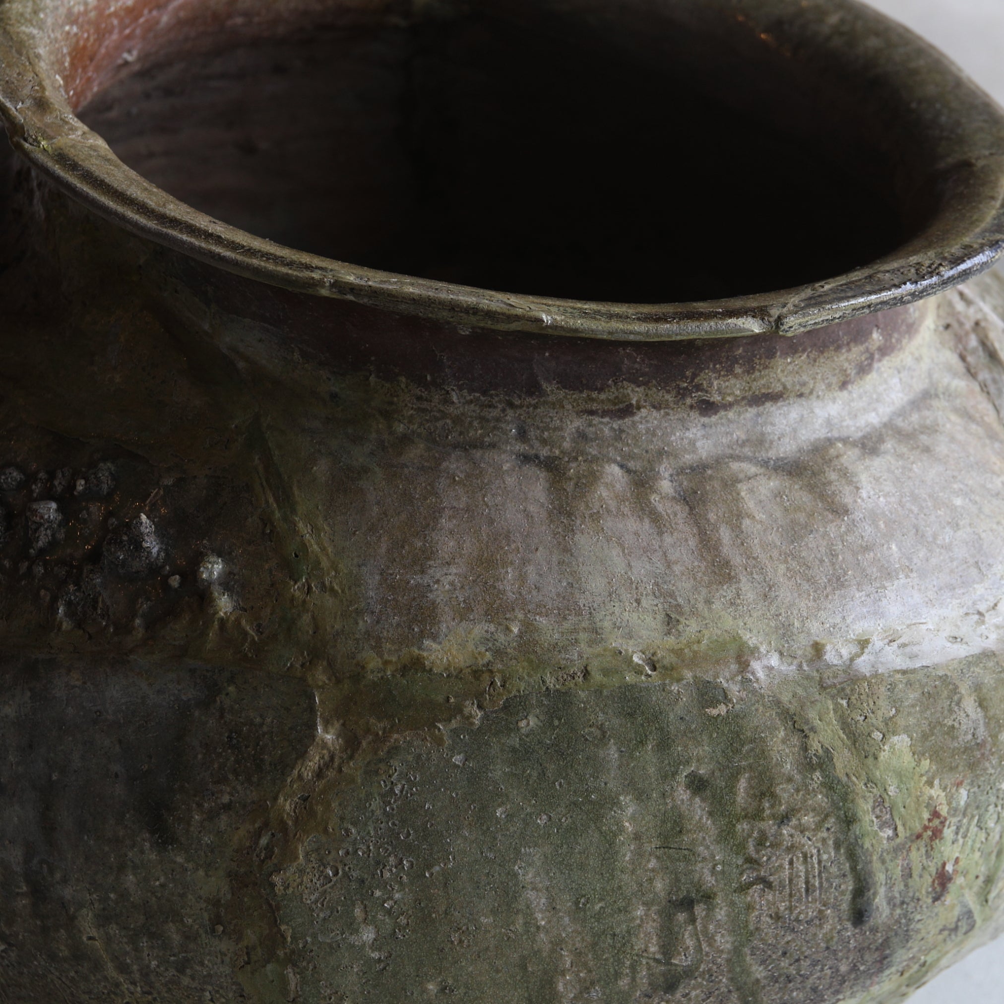 JARRA DE TÚMULO DE SUTRAS / JARRA GRANDE, Ko-Tokoname, con caja inscrita, Período Heian(794–1185 d. C.)