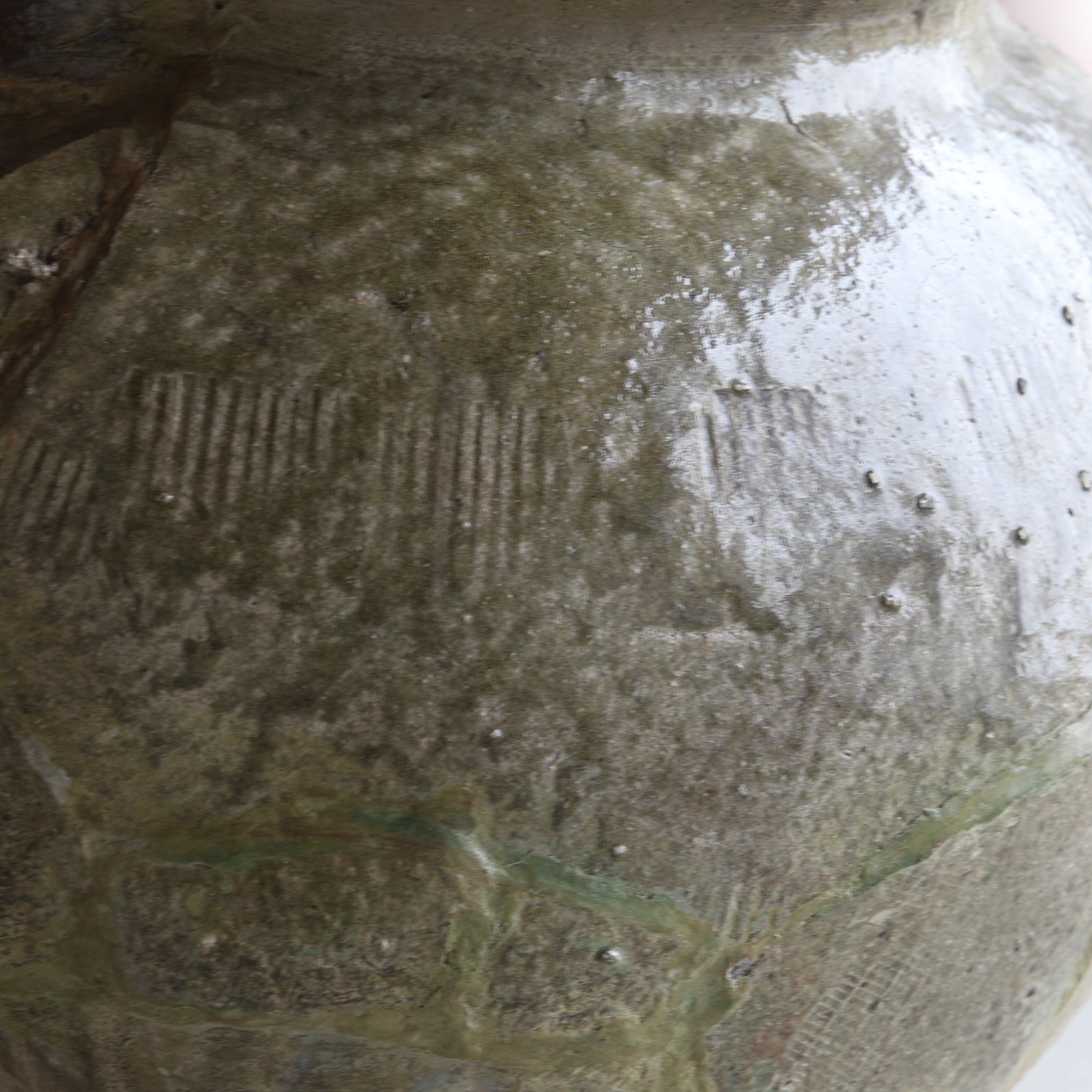 JARRA DE TÚMULO DE SUTRAS / JARRA GRANDE, Ko-Tokoname, con caja inscrita, Período Heian(794–1185 d. C.)
