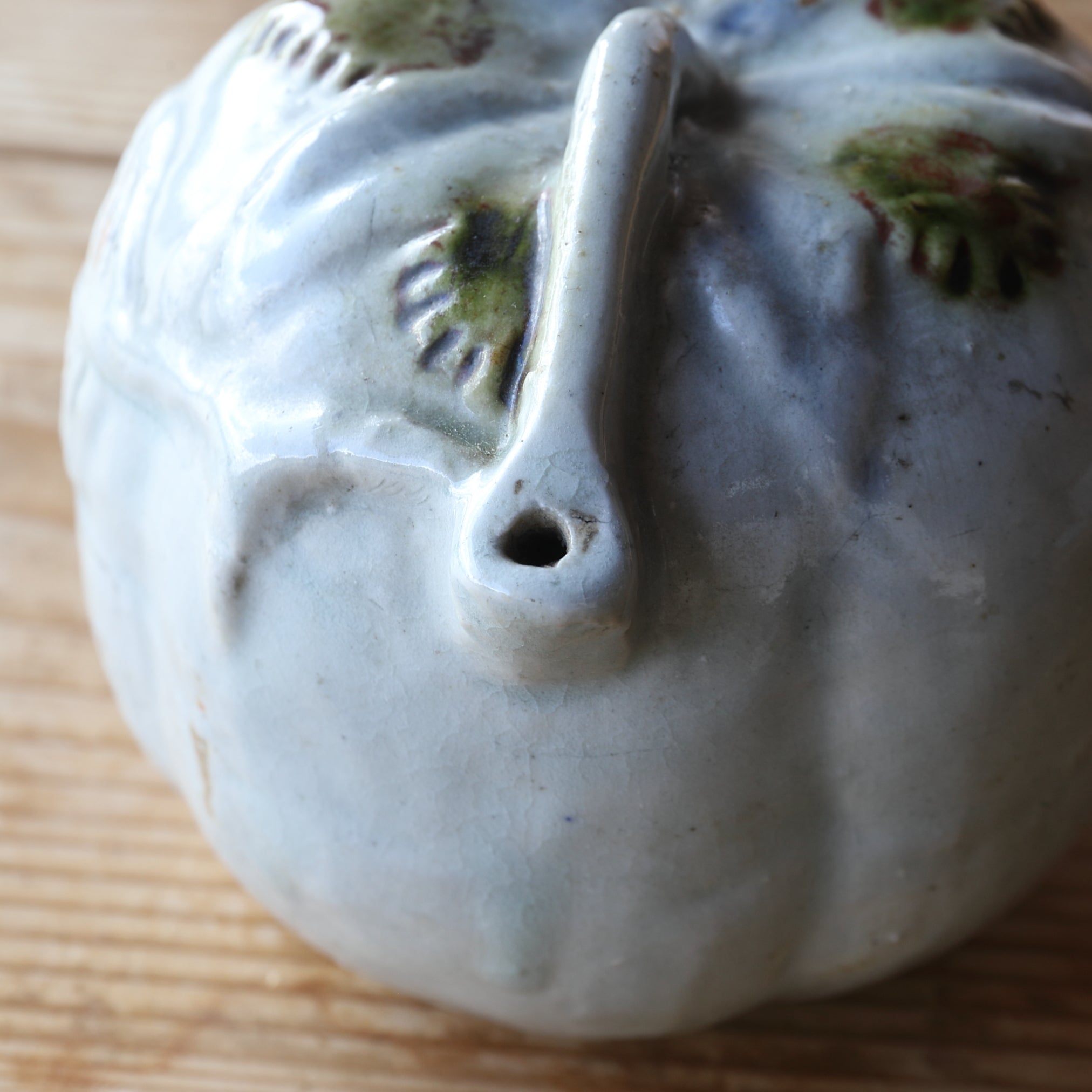 COMPTE-GOUTTES À EAU EN MELON, Porcelaine bleu et blanc, Dynastie Joseon(1392–1897 apr. J.-C.)