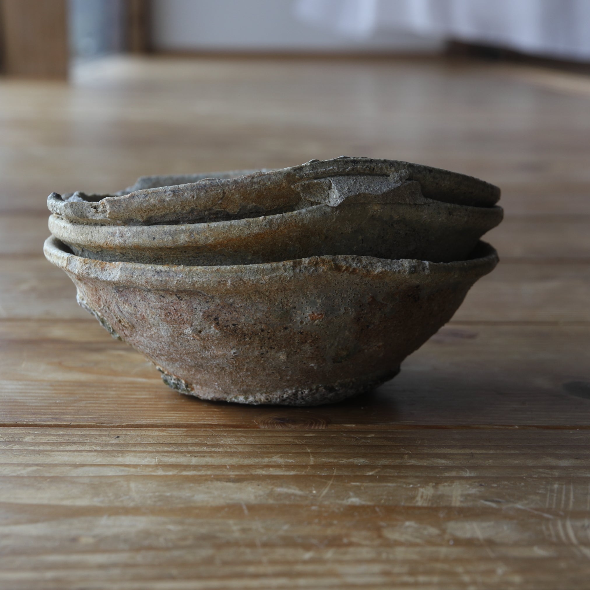 YAMACHAWAN(CUENCO DE MONTAÑA), Ko-Seto, cicatrice de adherencia por cocción, Período Kamakura(1185–1333 d. C.)