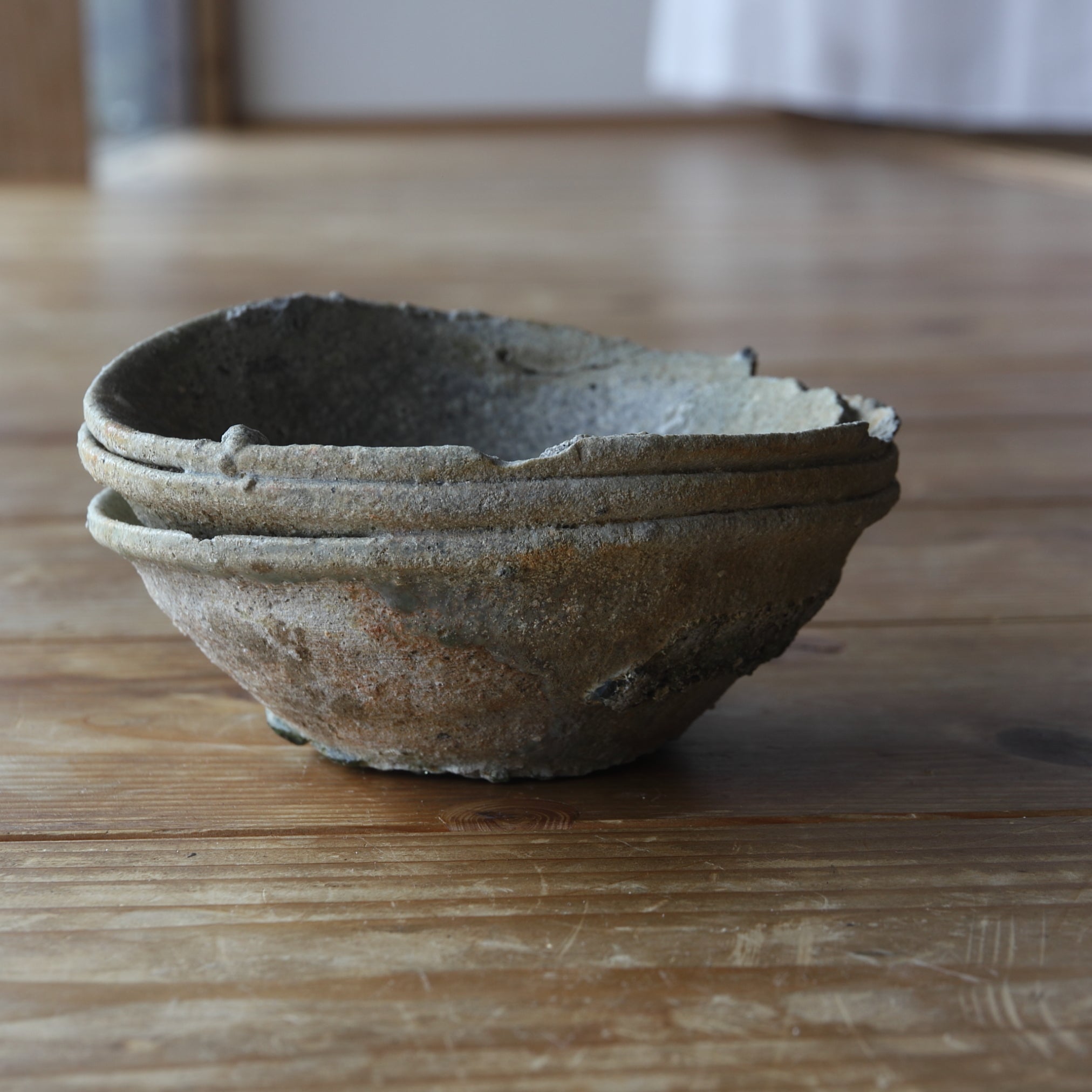 YAMACHAWAN(CUENCO DE MONTAÑA), Ko-Seto, cicatrice de adherencia por cocción, Período Kamakura(1185–1333 d. C.)