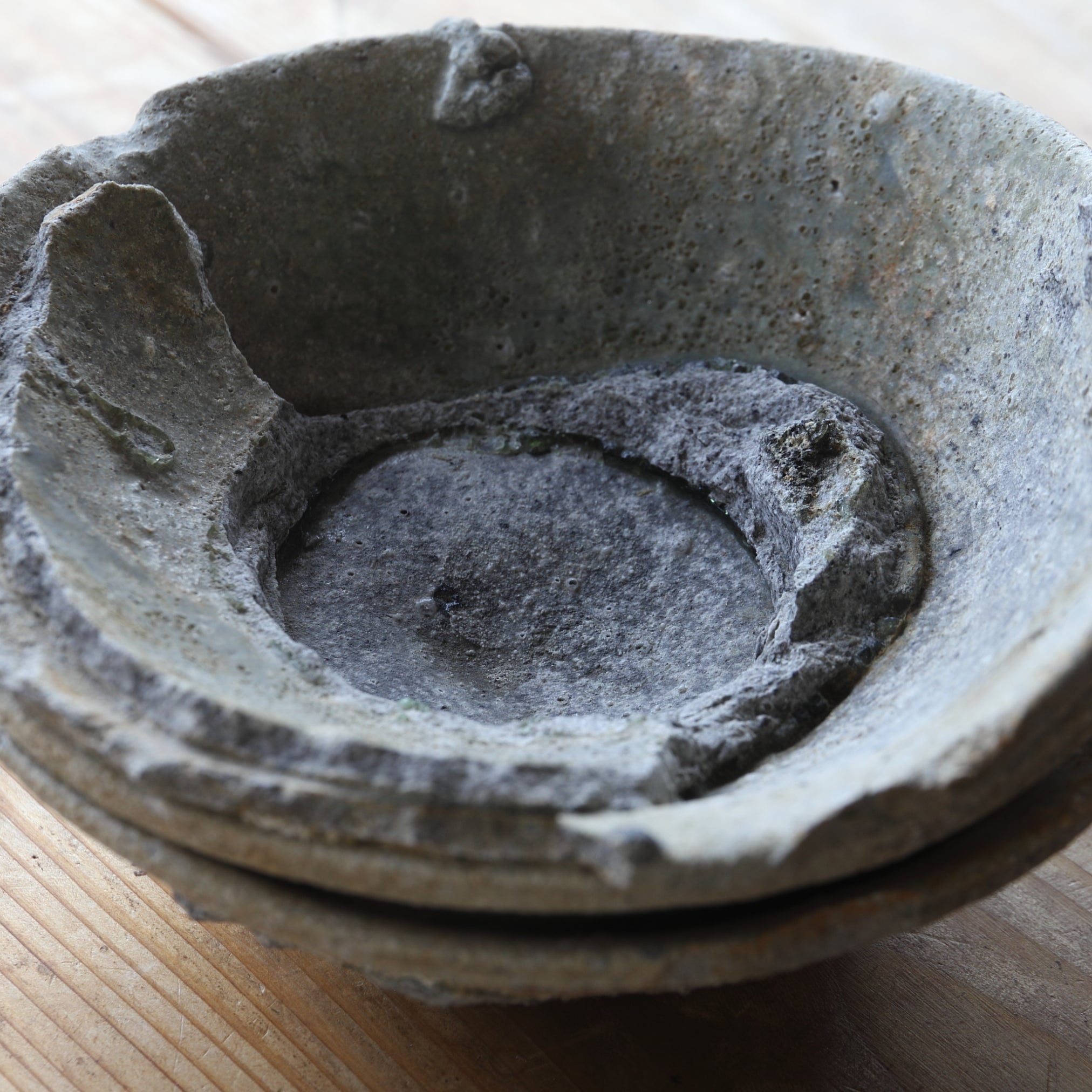 YAMACHAWAN(CUENCO DE MONTAÑA), Ko-Seto, cicatrice de adherencia por cocción, Período Kamakura(1185–1333 d. C.)
