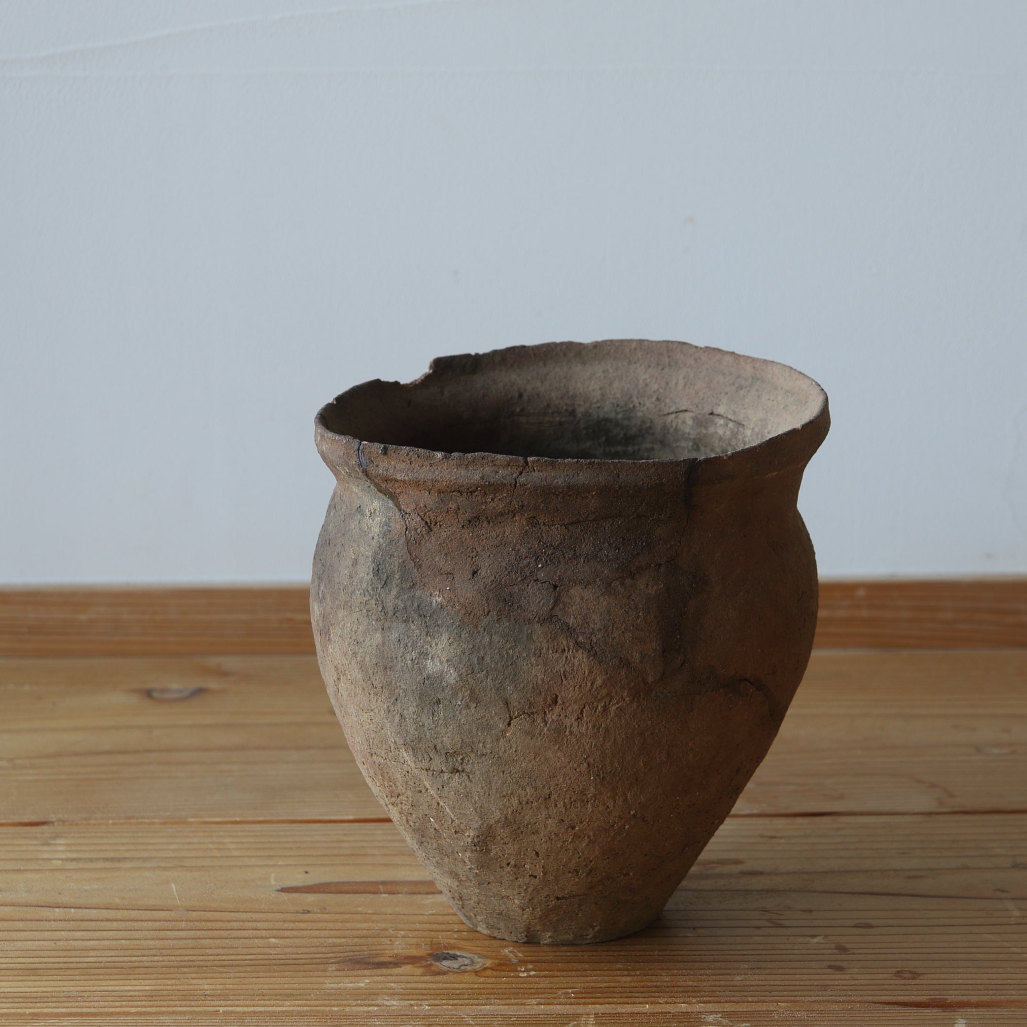 LOZA DE BARRO / TINAJA DE BOCA ANCHA, Loza, Período Yayoi(300 a. C.–250 d. C.)