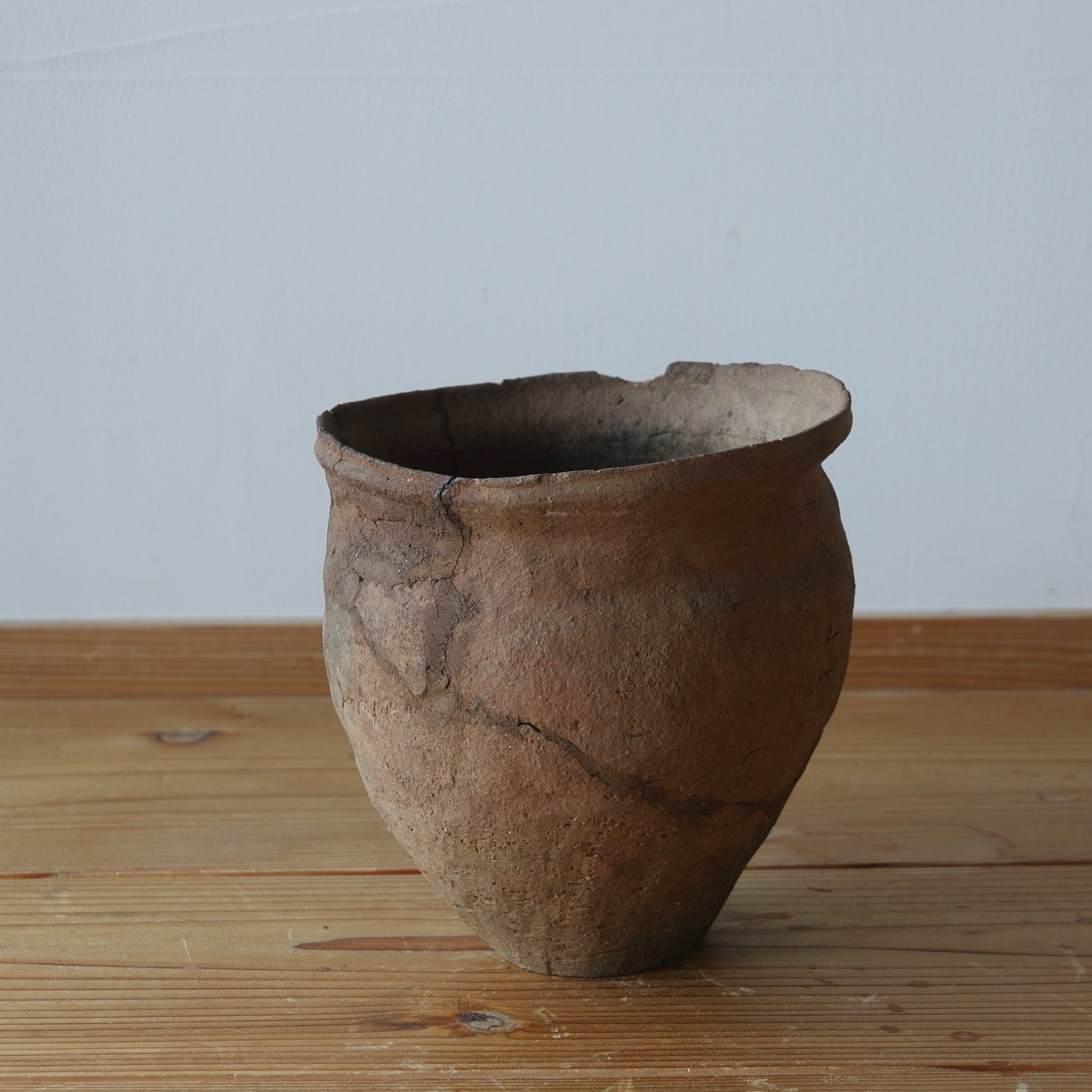 LOZA DE BARRO / TINAJA DE BOCA ANCHA, Loza, Período Yayoi(300 a. C.–250 d. C.)