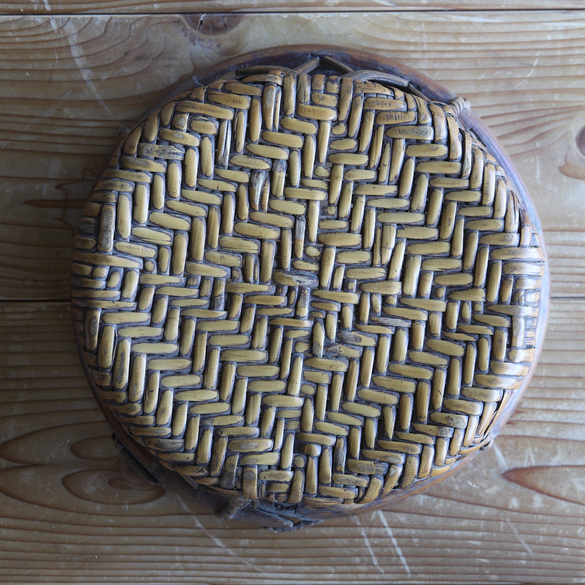 BAMBOO-WOVEN LOW STOOL, Yao, b2, Early Modern Period(16th–19th centuries)