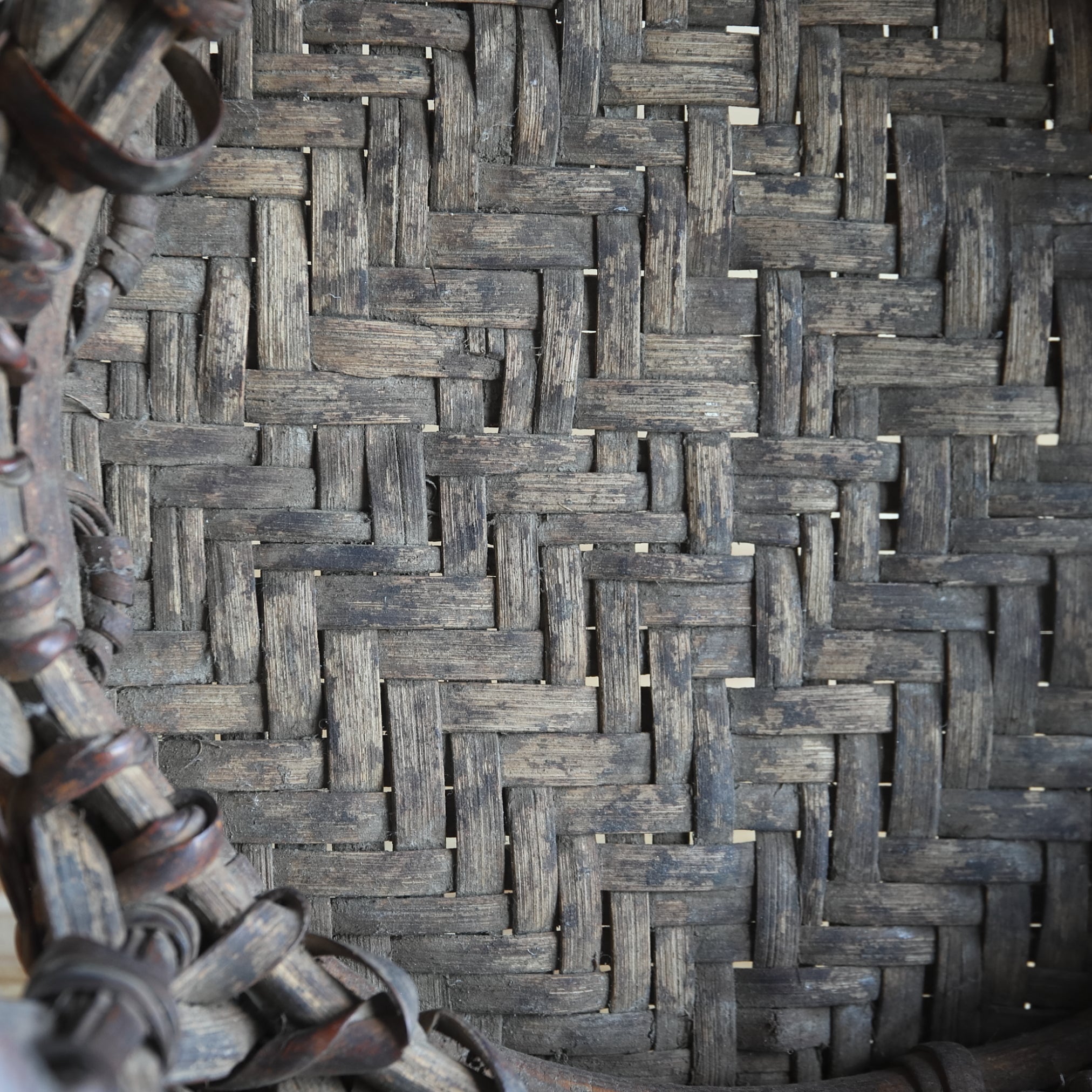 BAMBOO-WOVEN LOW STOOL, Yao, b2, Early Modern Period(16th–19th centuries)