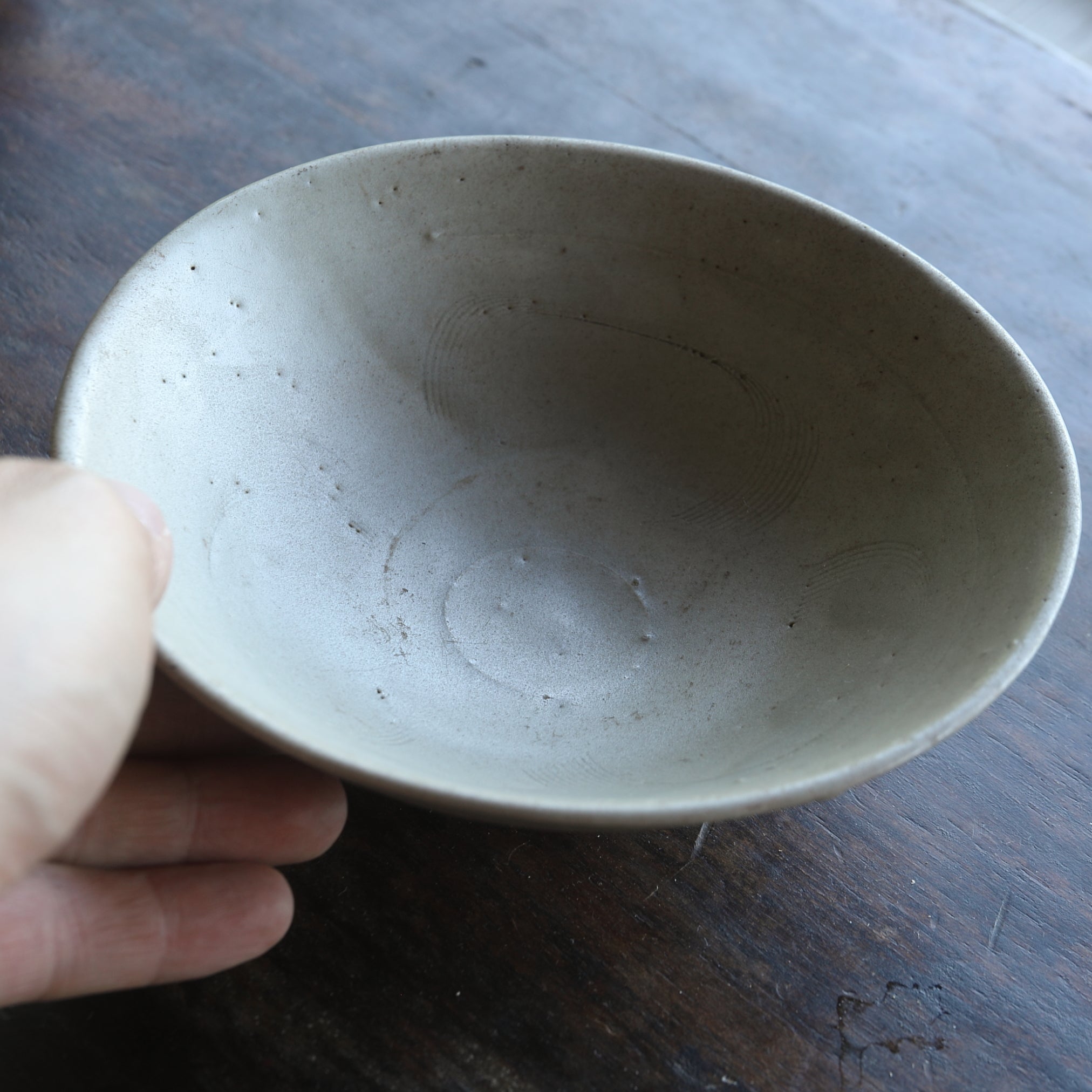 TEA BOWL, Jukō Celadon with comb design, Song Dynasty(960–1279CE)