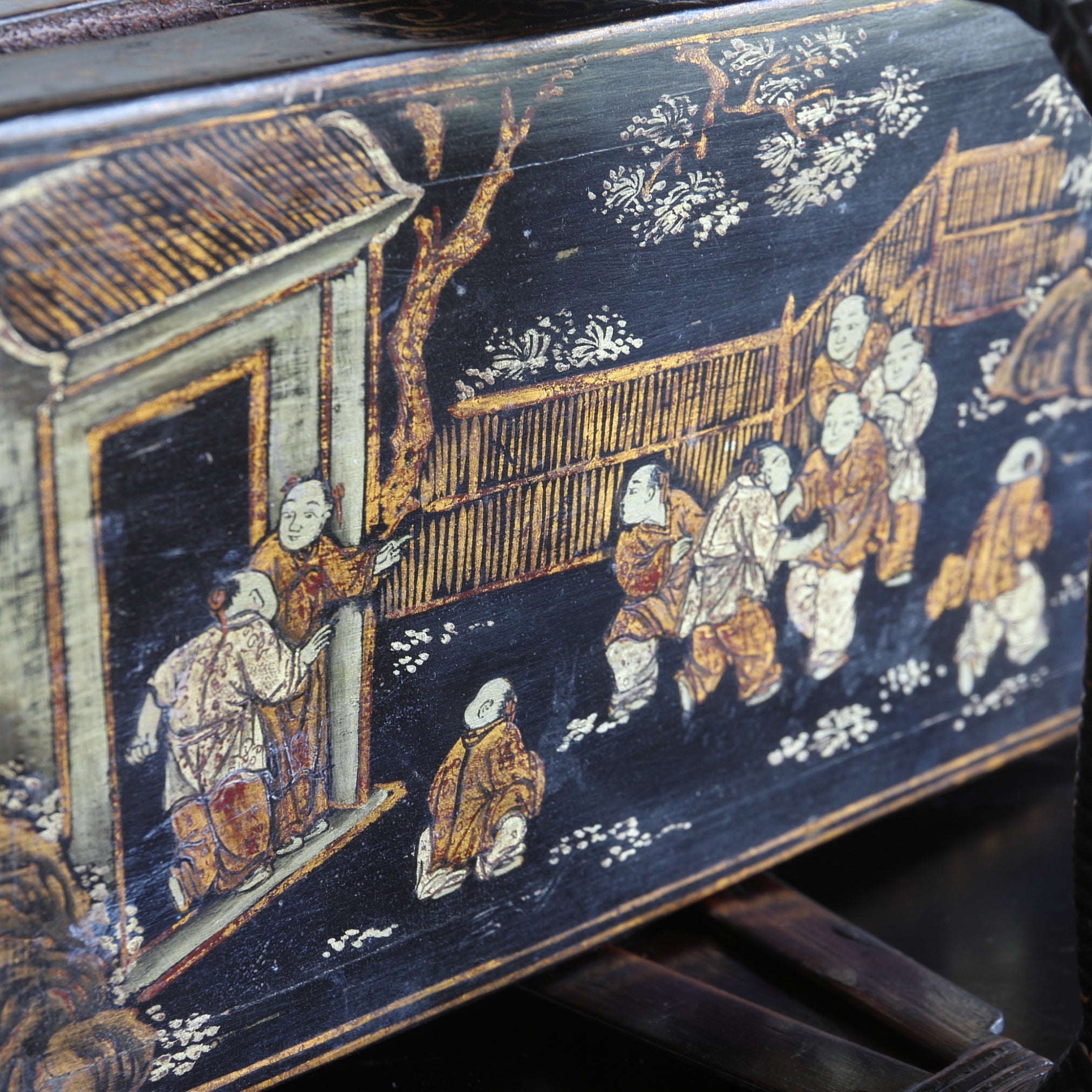 CESTA CON ASA, Dinastía Qing(1616–1911 d. C.)