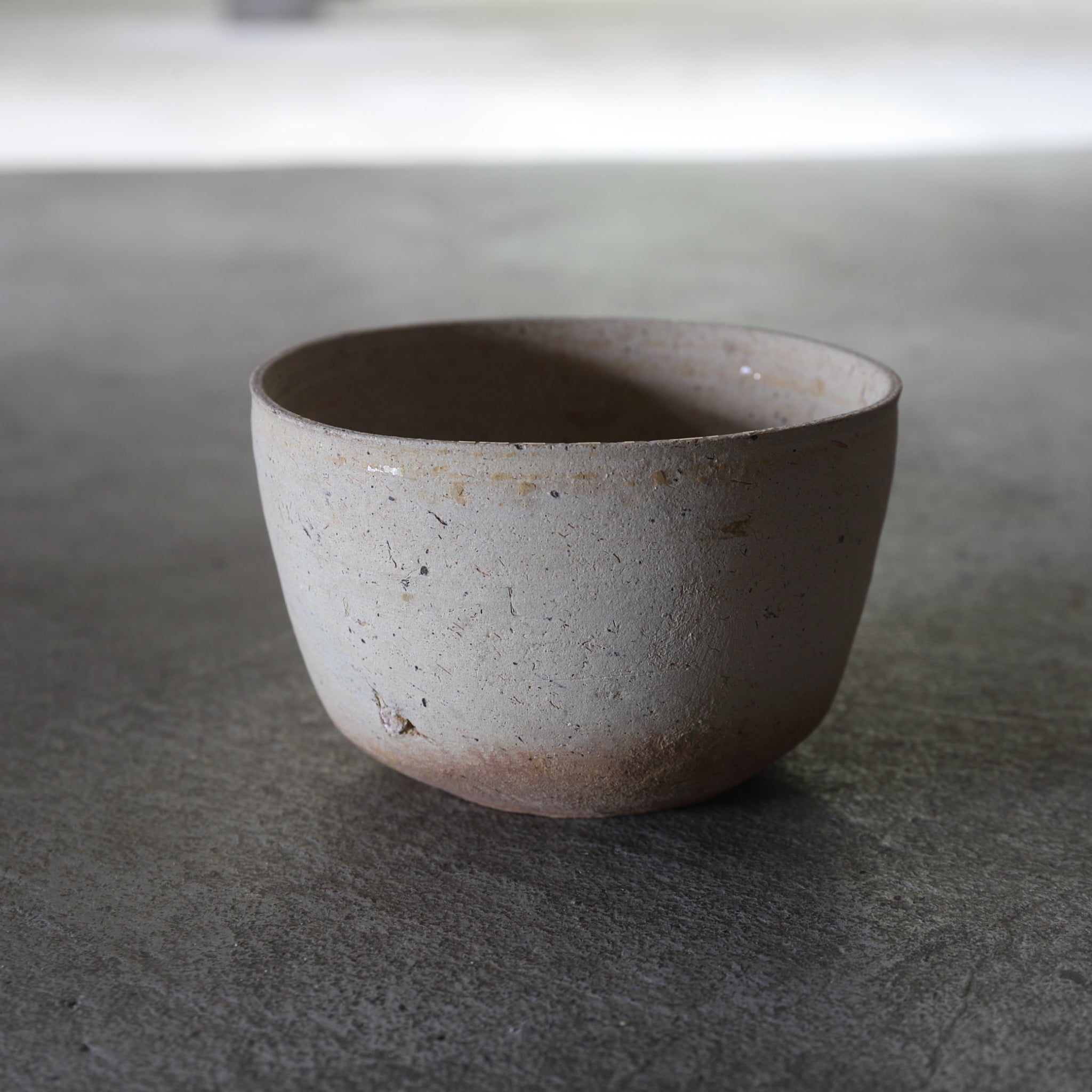 春秋戦国時代 原始青磁灰陶碗 筒茶碗 1(770–221 BCE)