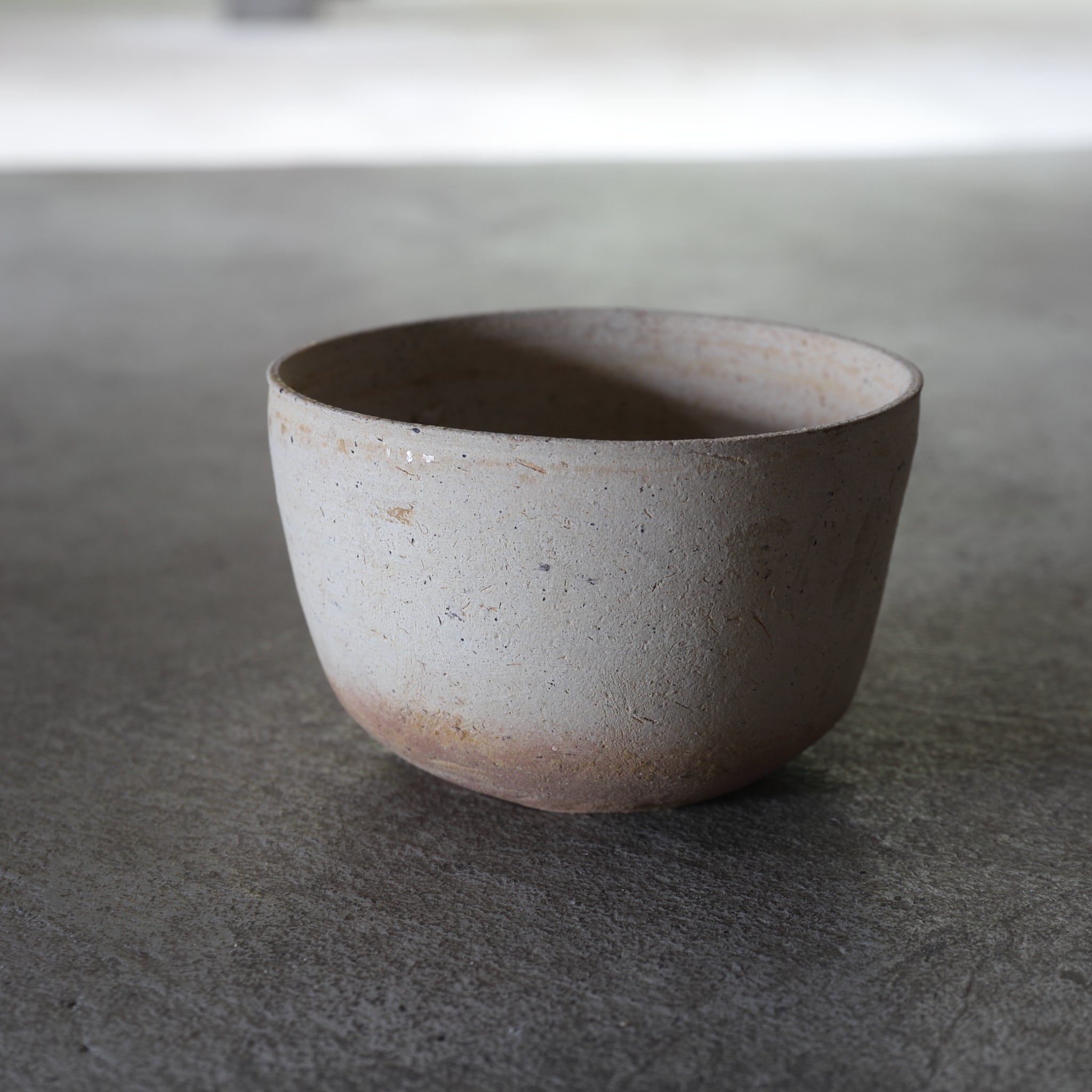 春秋戦国時代 原始青磁灰陶碗 筒茶碗 1(770–221 BCE)