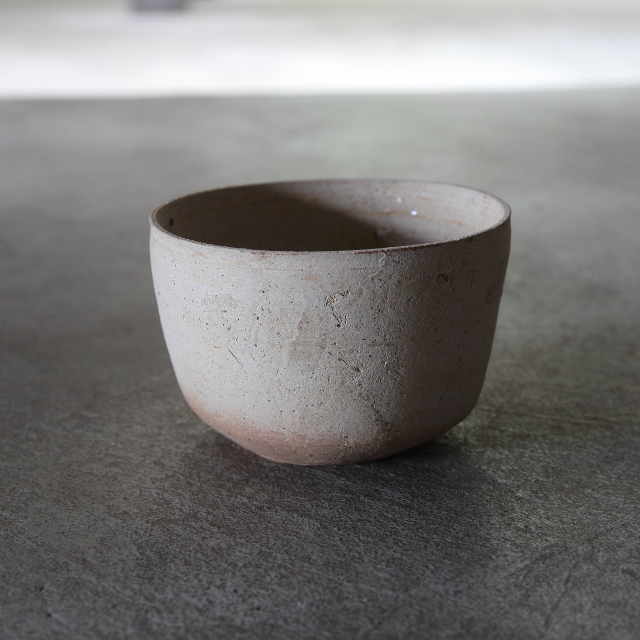 春秋戦国時代 原始青磁灰陶碗 筒茶碗 1(770–221 BCE)