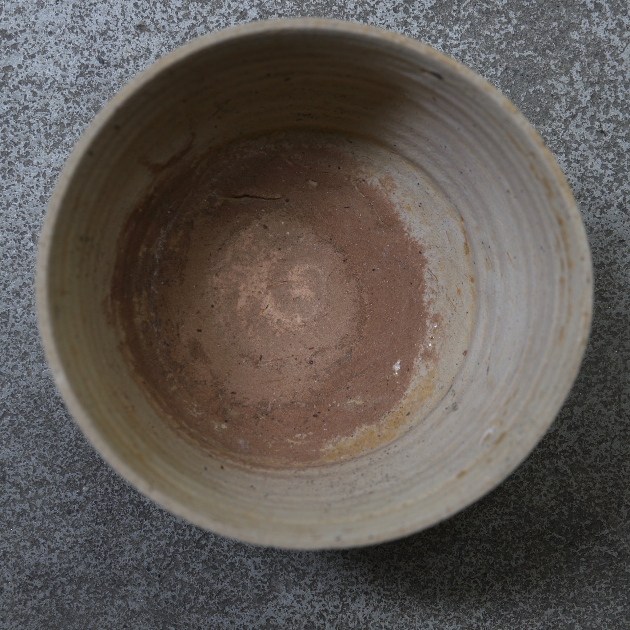 春秋戦国時代 原始青磁灰陶碗 筒茶碗 1(770–221 BCE)
