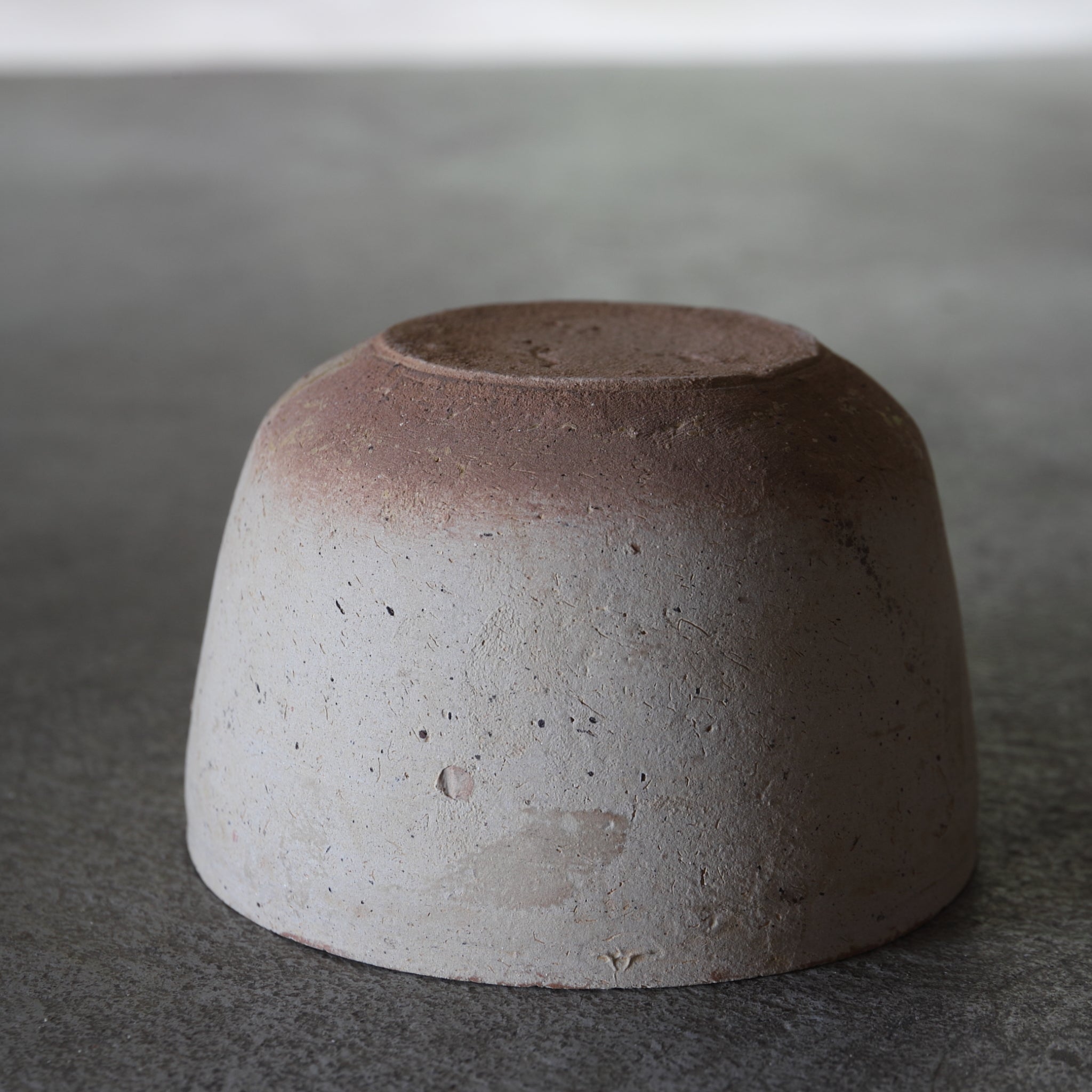 春秋戦国時代 原始青磁灰陶碗 筒茶碗 1(770–221 BCE)