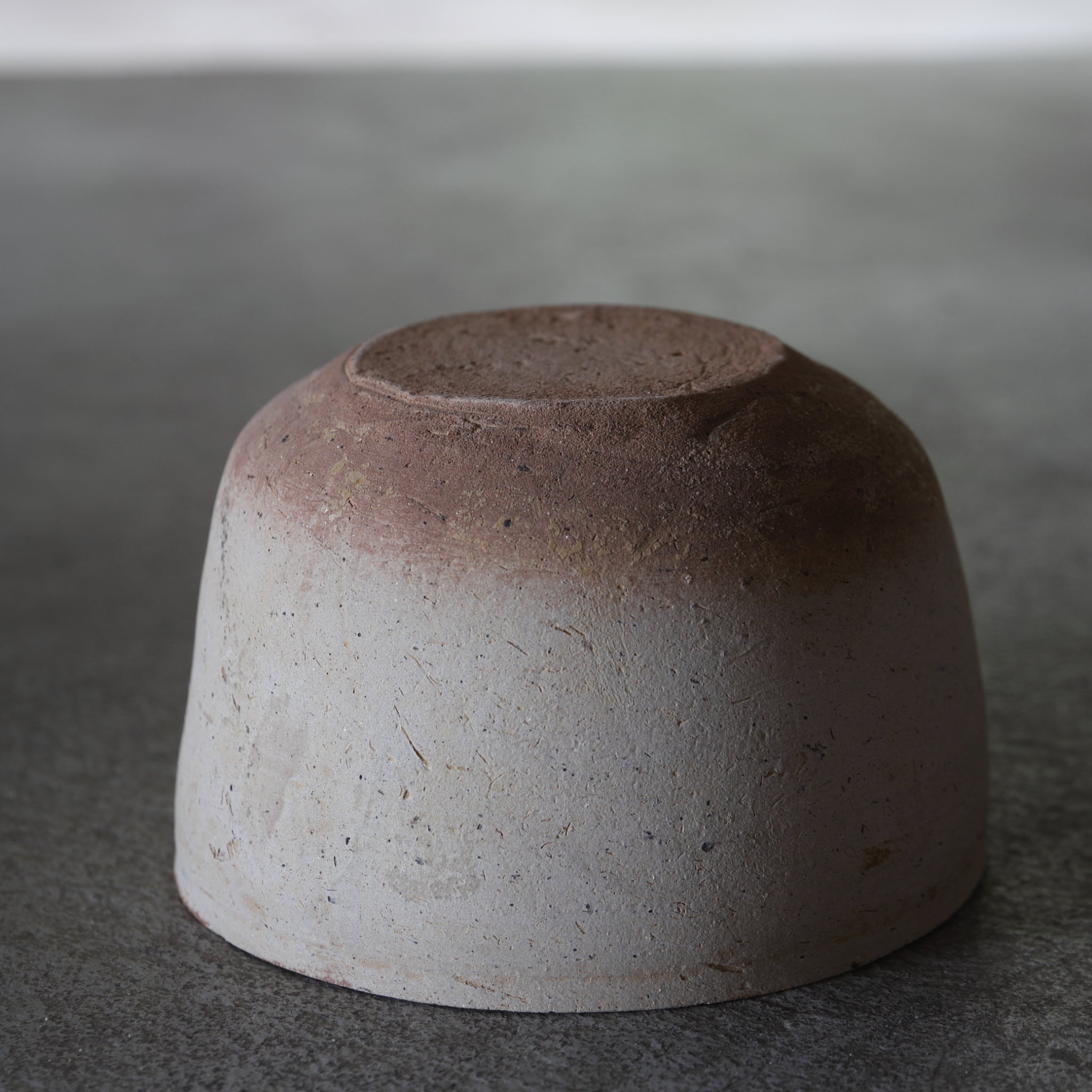 春秋戦国時代 原始青磁灰陶碗 筒茶碗 1(770–221 BCE)