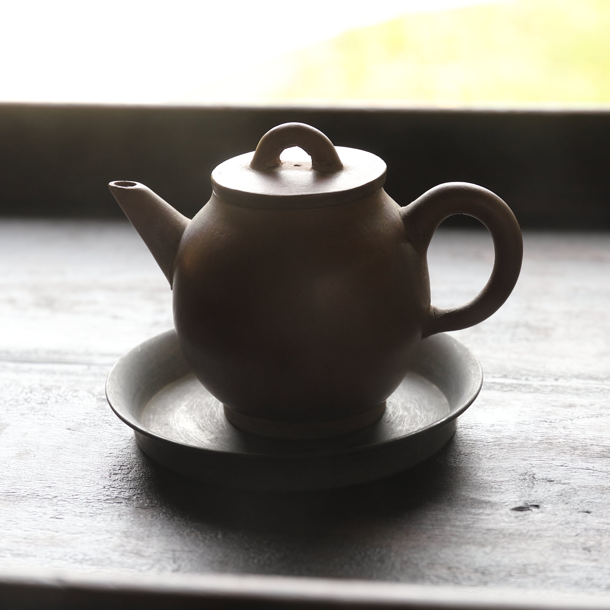 OLD ROUND TIN TEAPOT STAND, Qing Dynasty(1616–1911CE)