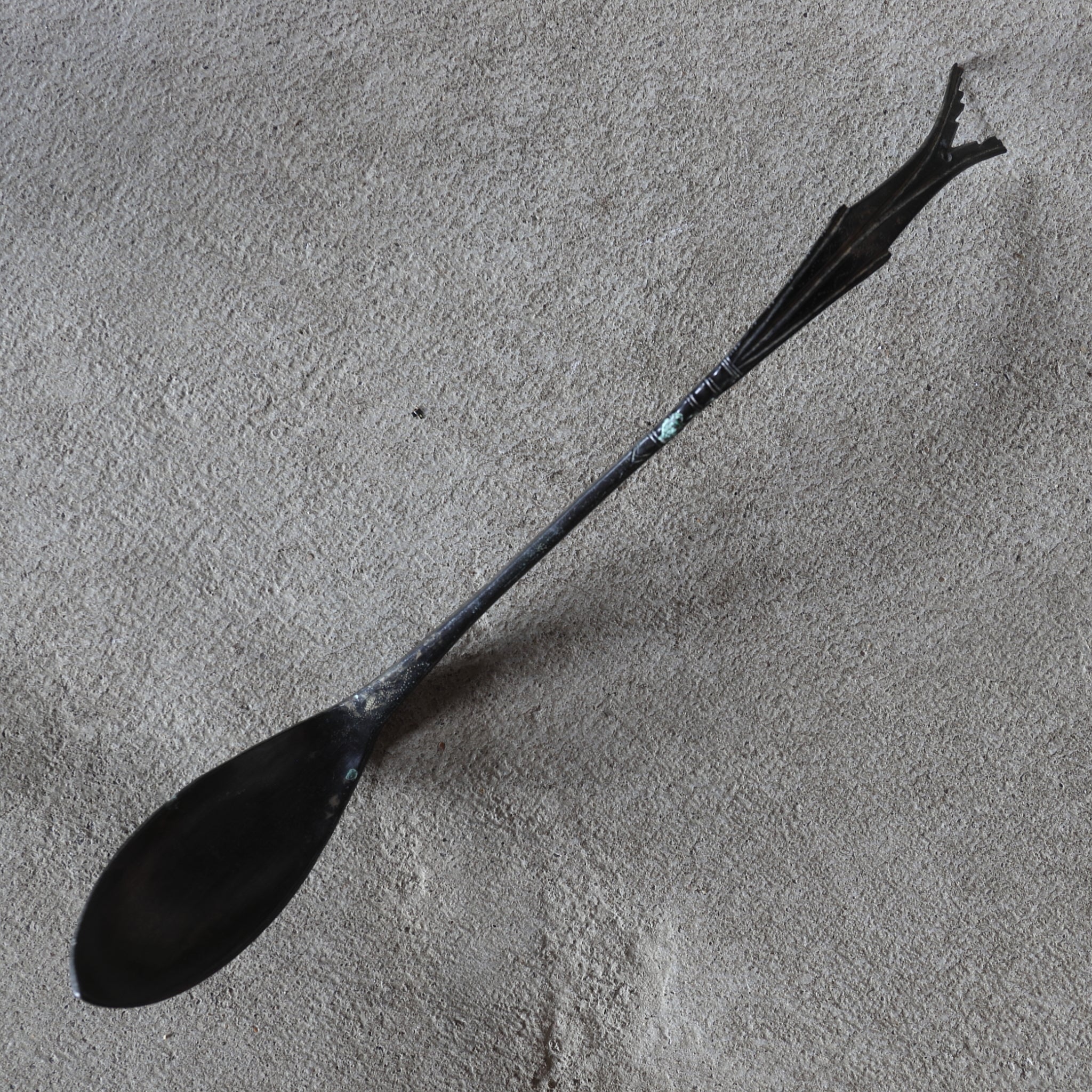 CUCHARA DE BRONCE / CUCHARA PARA CENIZA, Sahari, Dinastía Goryeo(918–1392 d. C.)
