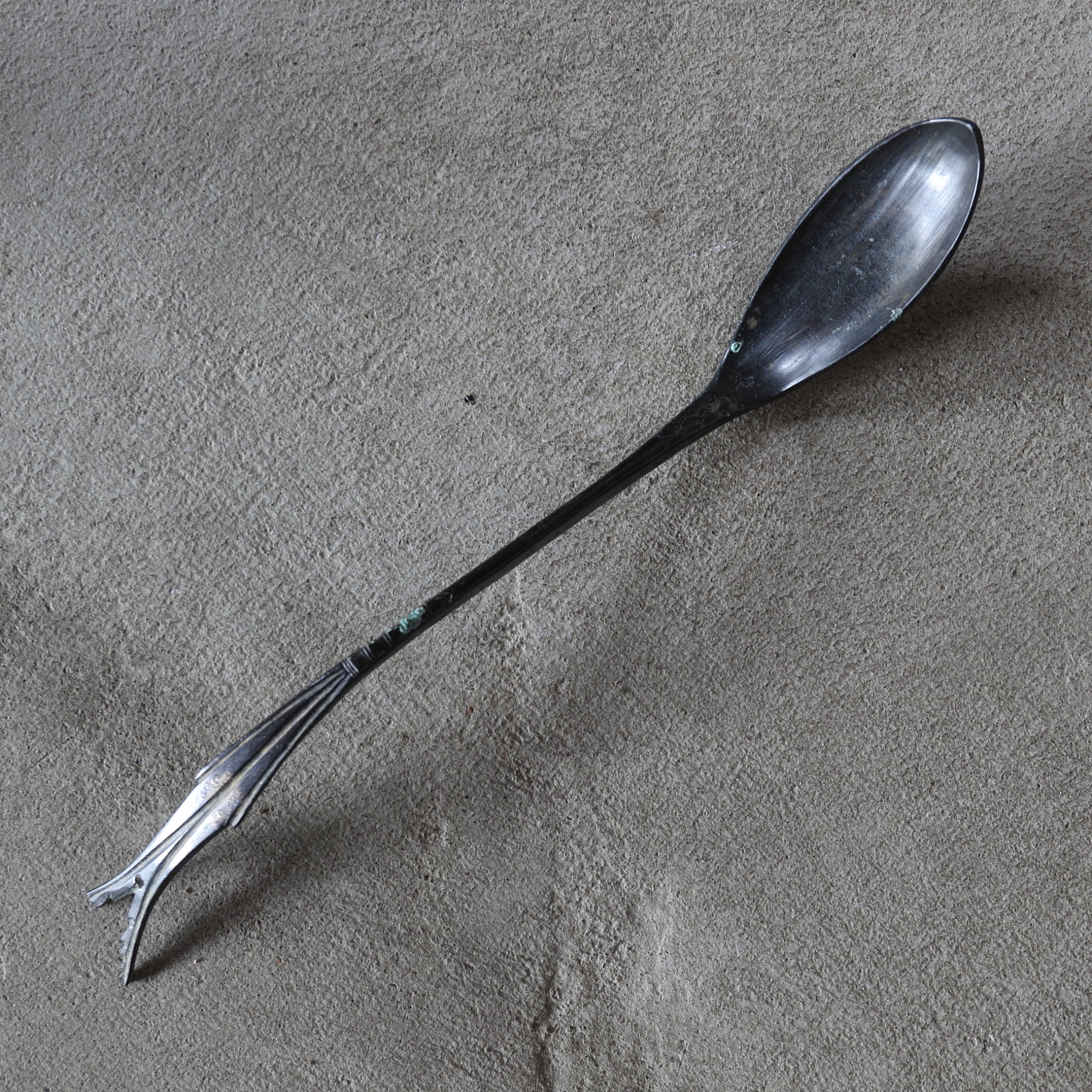 CUCHARA DE BRONCE / CUCHARA PARA CENIZA, Sahari, Dinastía Goryeo(918–1392 d. C.)