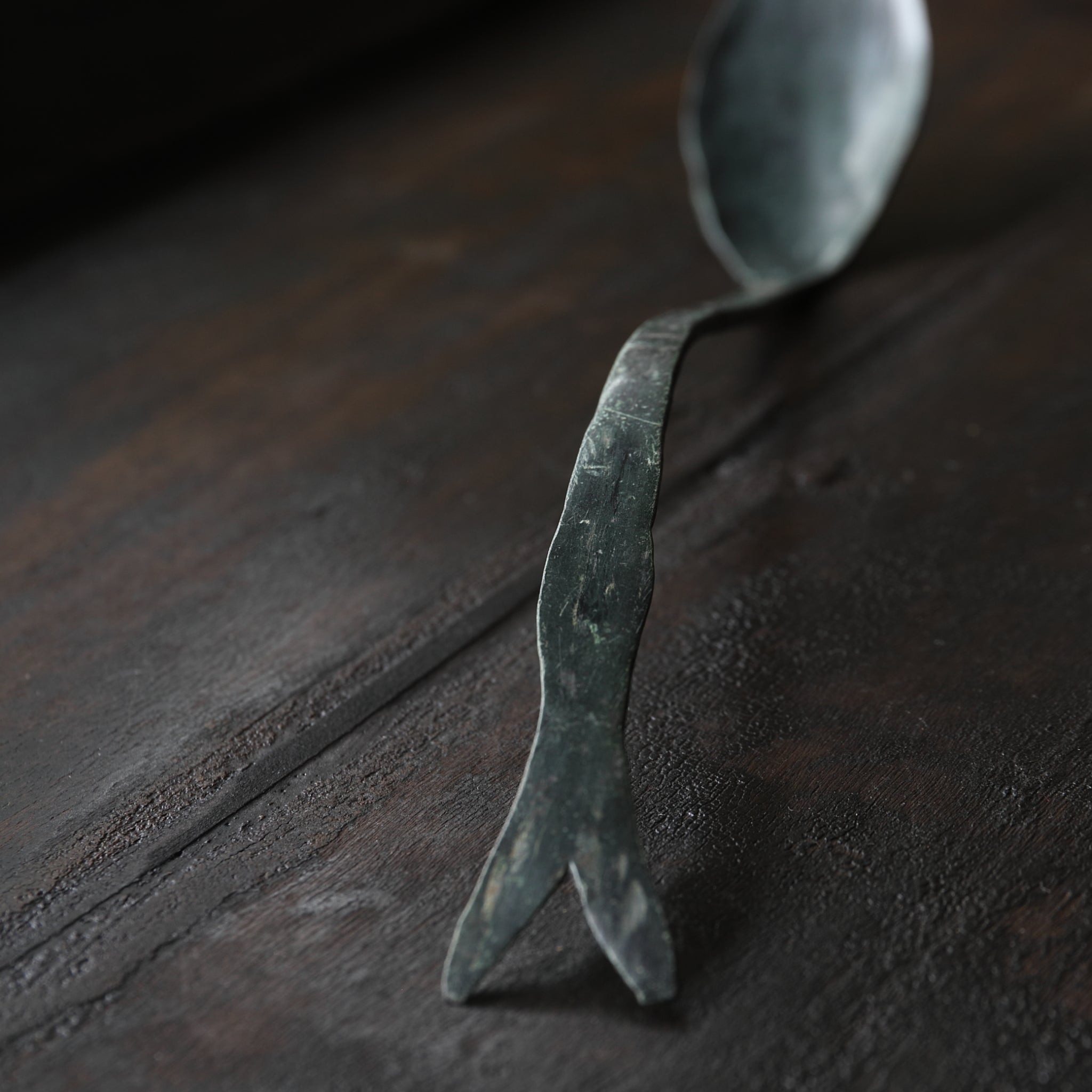BRONZE SPOON / ASH SPOON, Sahari, Goryeo Dynasty(918–1392CE)