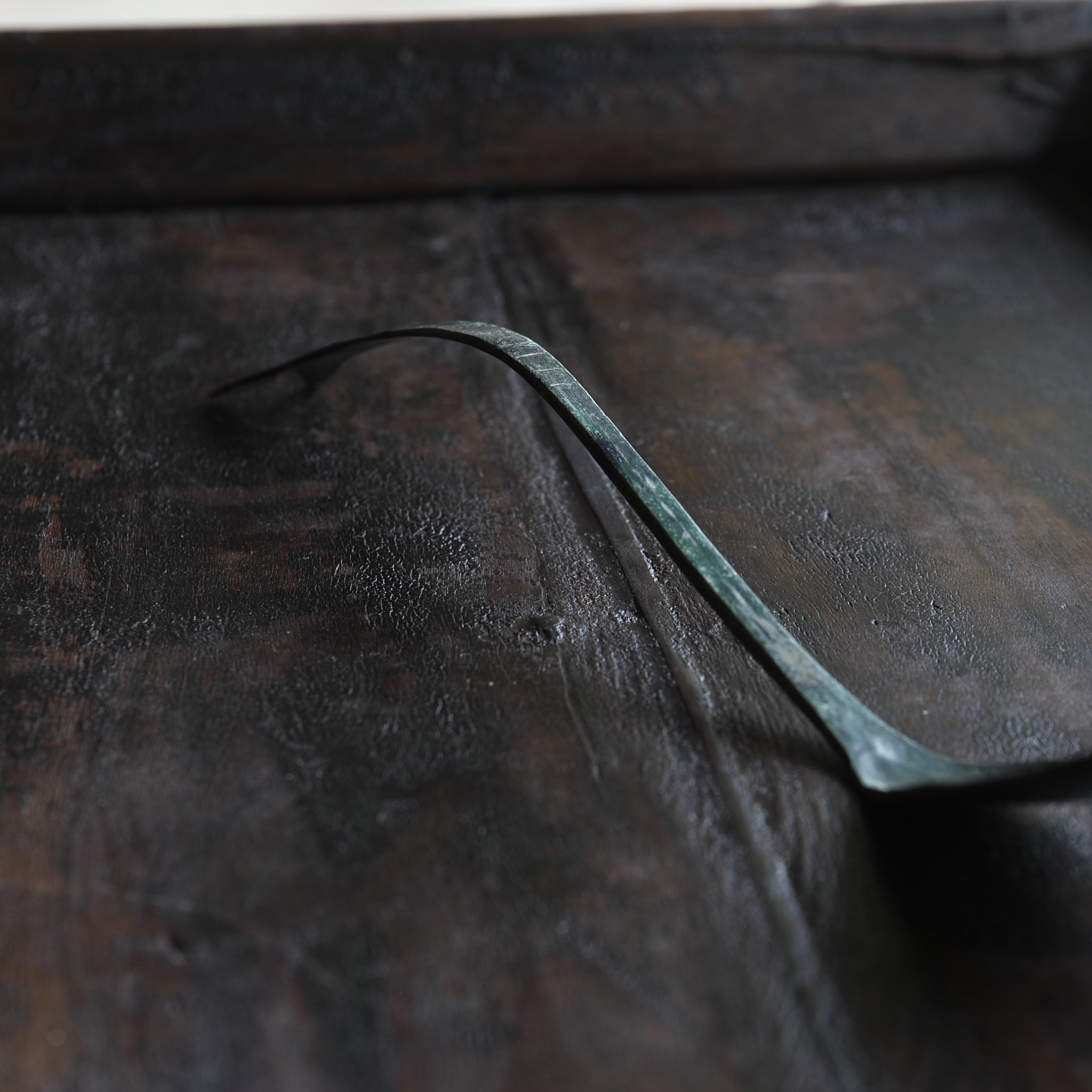 BRONZE SPOON / ASH SPOON, Sahari, Goryeo Dynasty(918–1392CE)