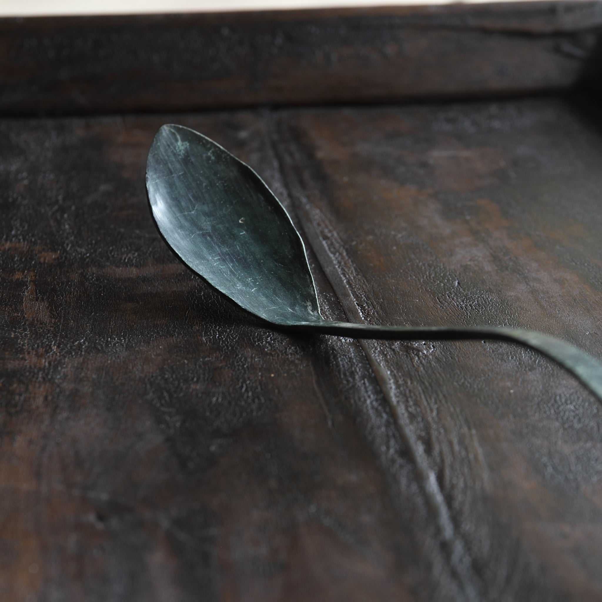 BRONZE SPOON / ASH SPOON, Sahari, Goryeo Dynasty(918–1392CE)