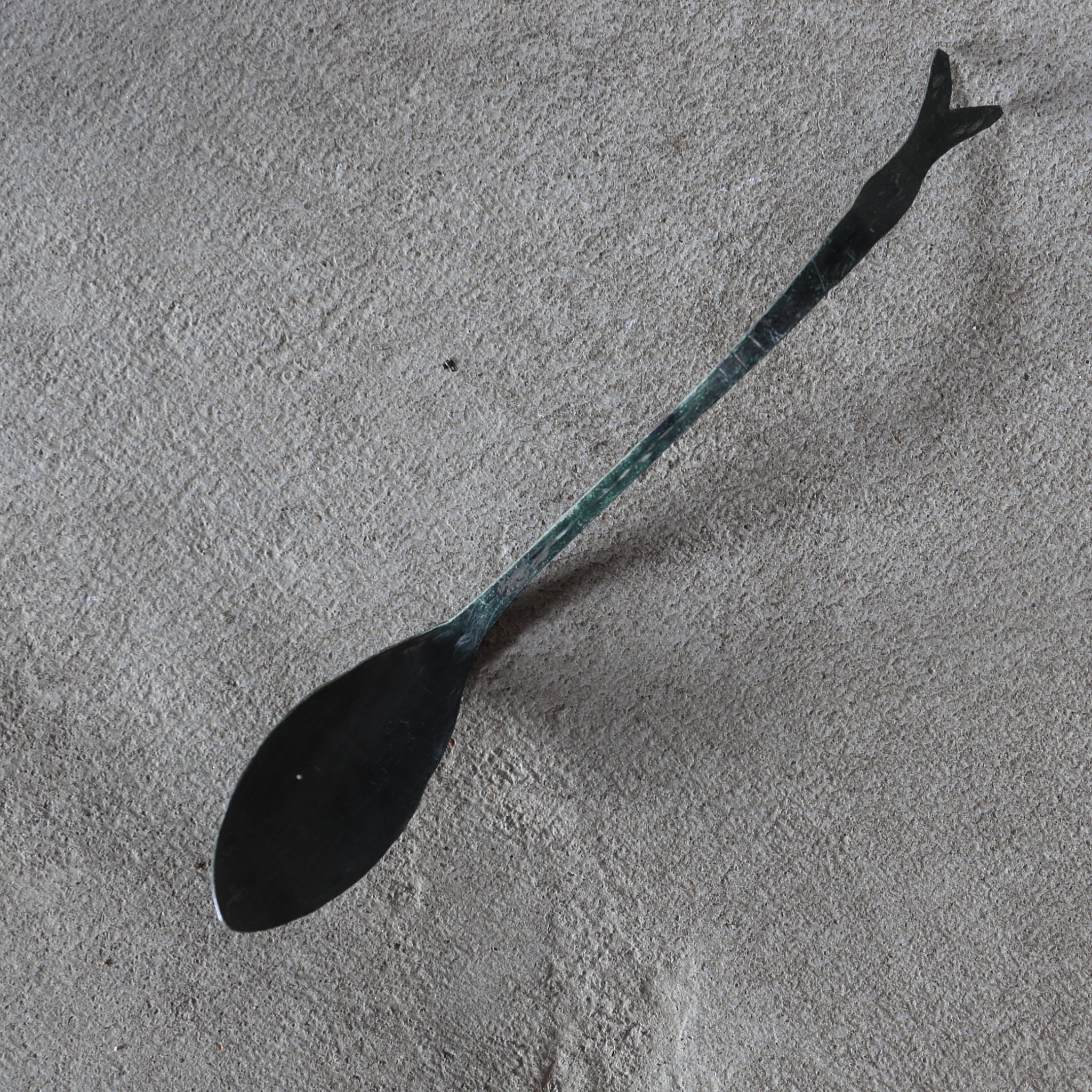 BRONZE SPOON / ASH SPOON, Sahari, Goryeo Dynasty(918–1392CE)