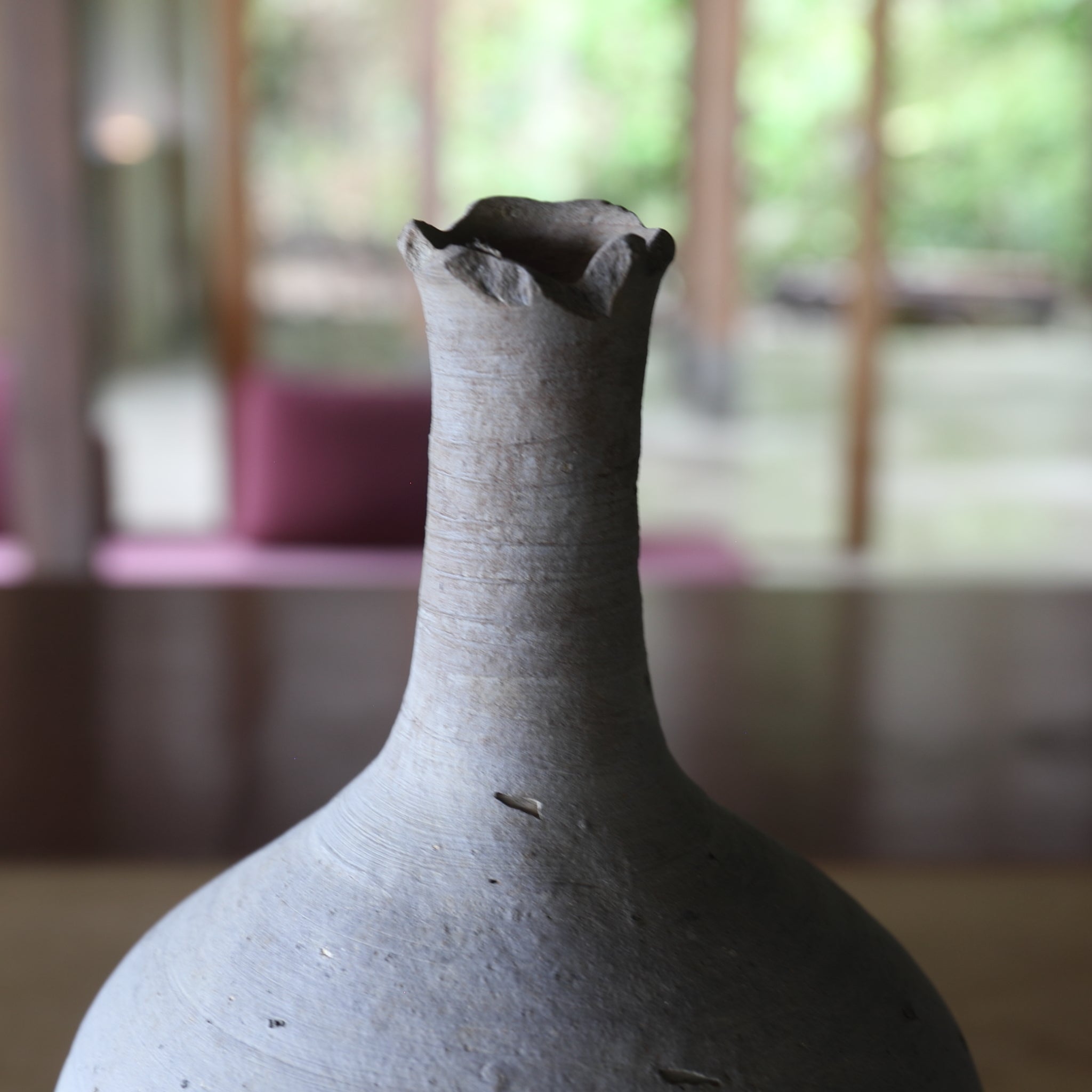 LANGHALS-GEFÄSS, Silla-Keramik, Silla-Zeit(668–900 n. Chr.)