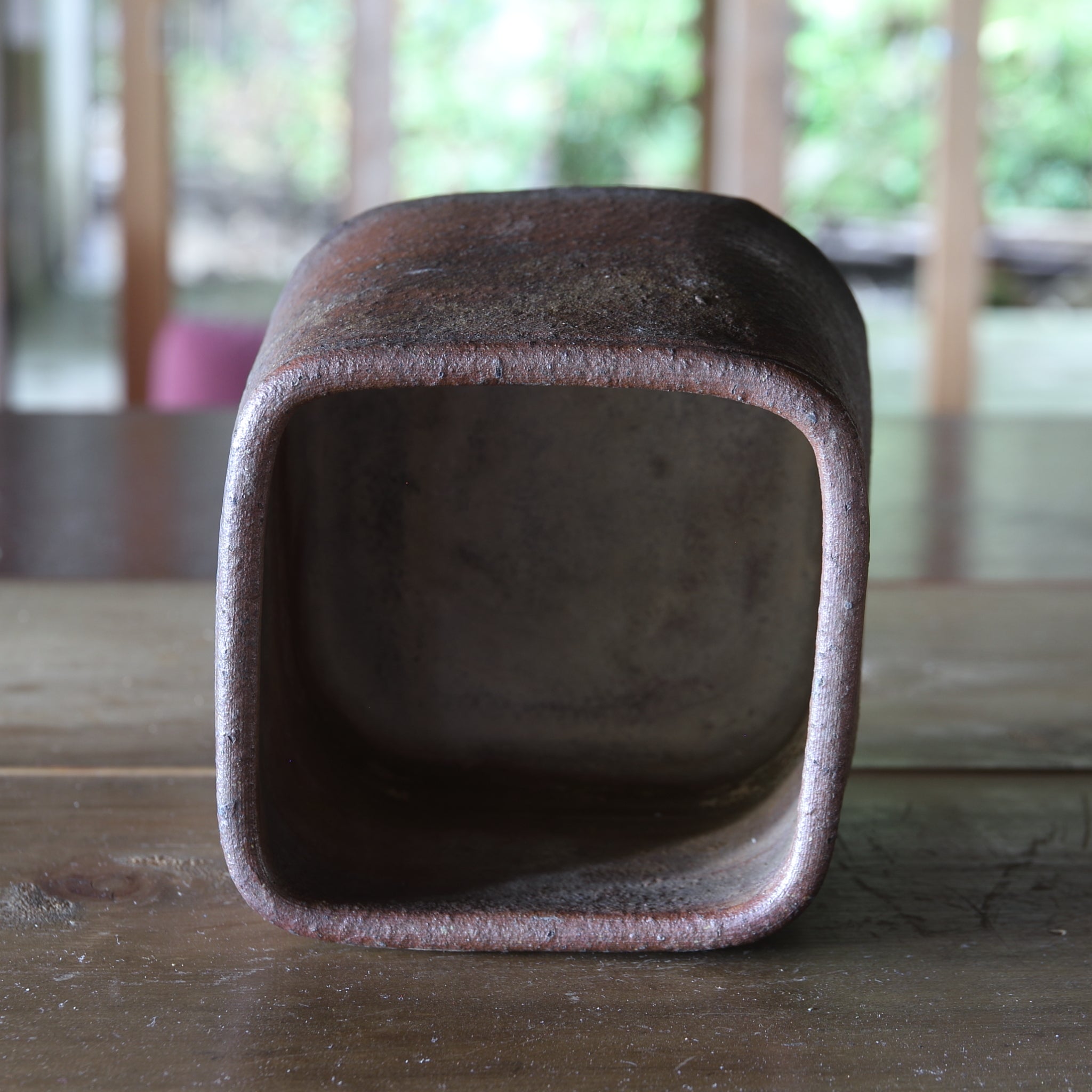 TUBE, Ko-Bizen, with a square-shaped form, Muromachi Period(1336–1573CE)