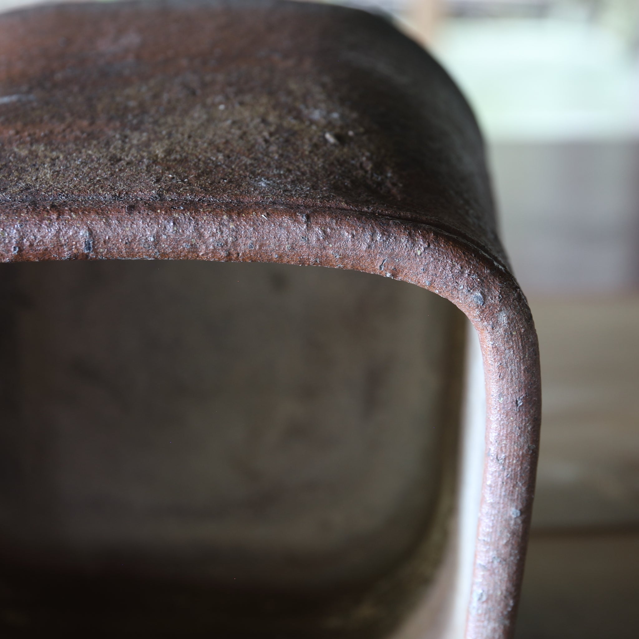 TUBE, Ko-Bizen, with a square-shaped form, Muromachi Period(1336–1573CE)