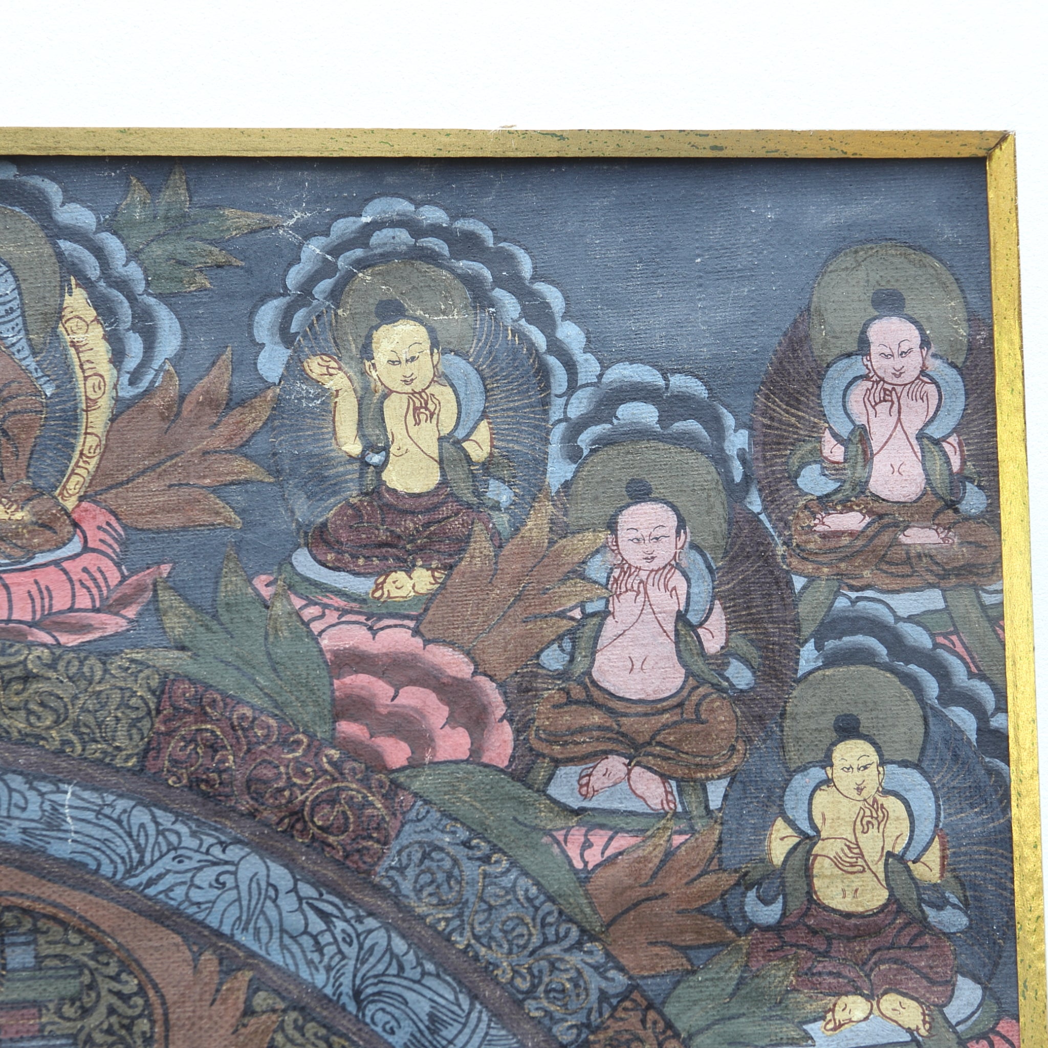 THANGKA, Mit Mandala-Gemälde, Tibetische Antiquität, Frühe Neuzeit(16.–19. Jahrhundert)