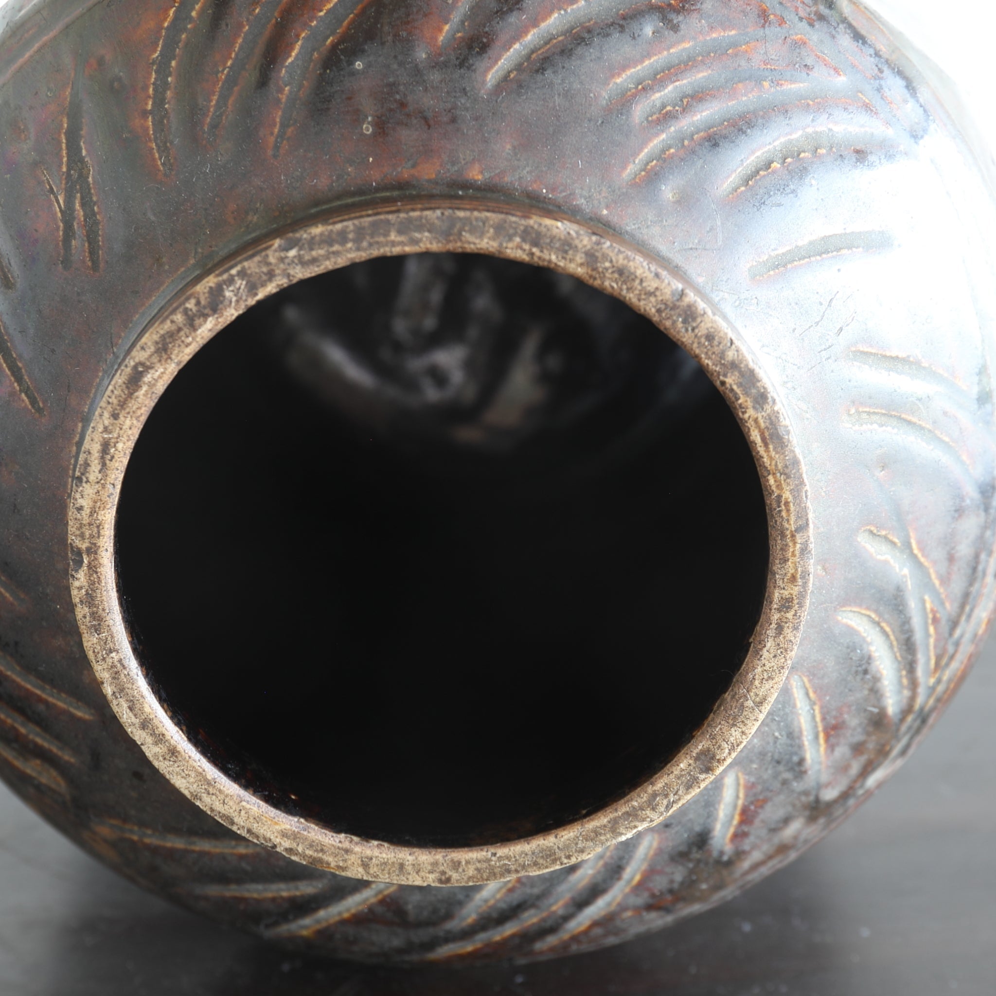 FLASCHE, Bernsteinglasiert, Joseon-Dynastie(1392–1897 n. Chr.)