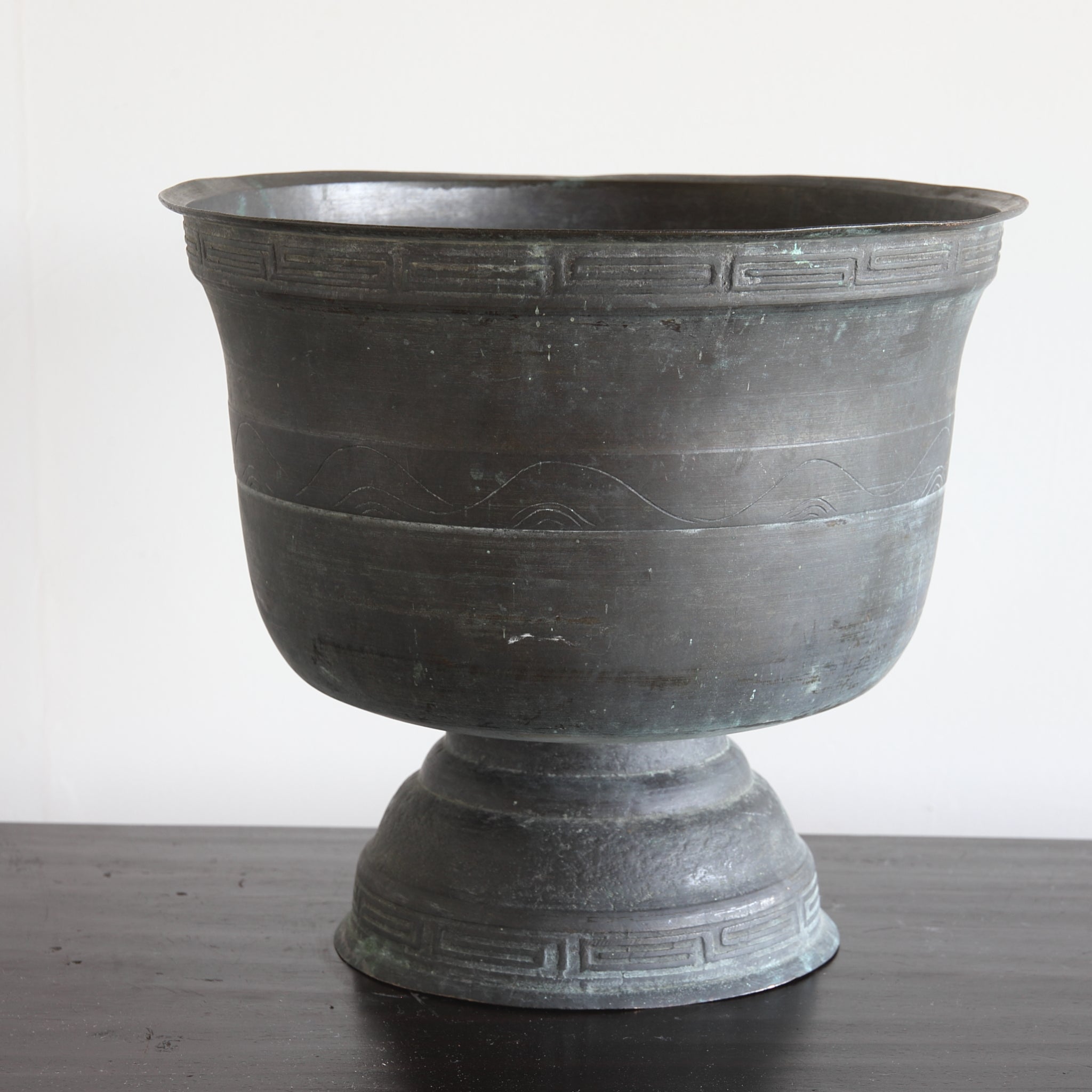 BRASERO PARA TETERA DE COBRE VIEJO, Dinastía Qing(1616–1911 d. C.)