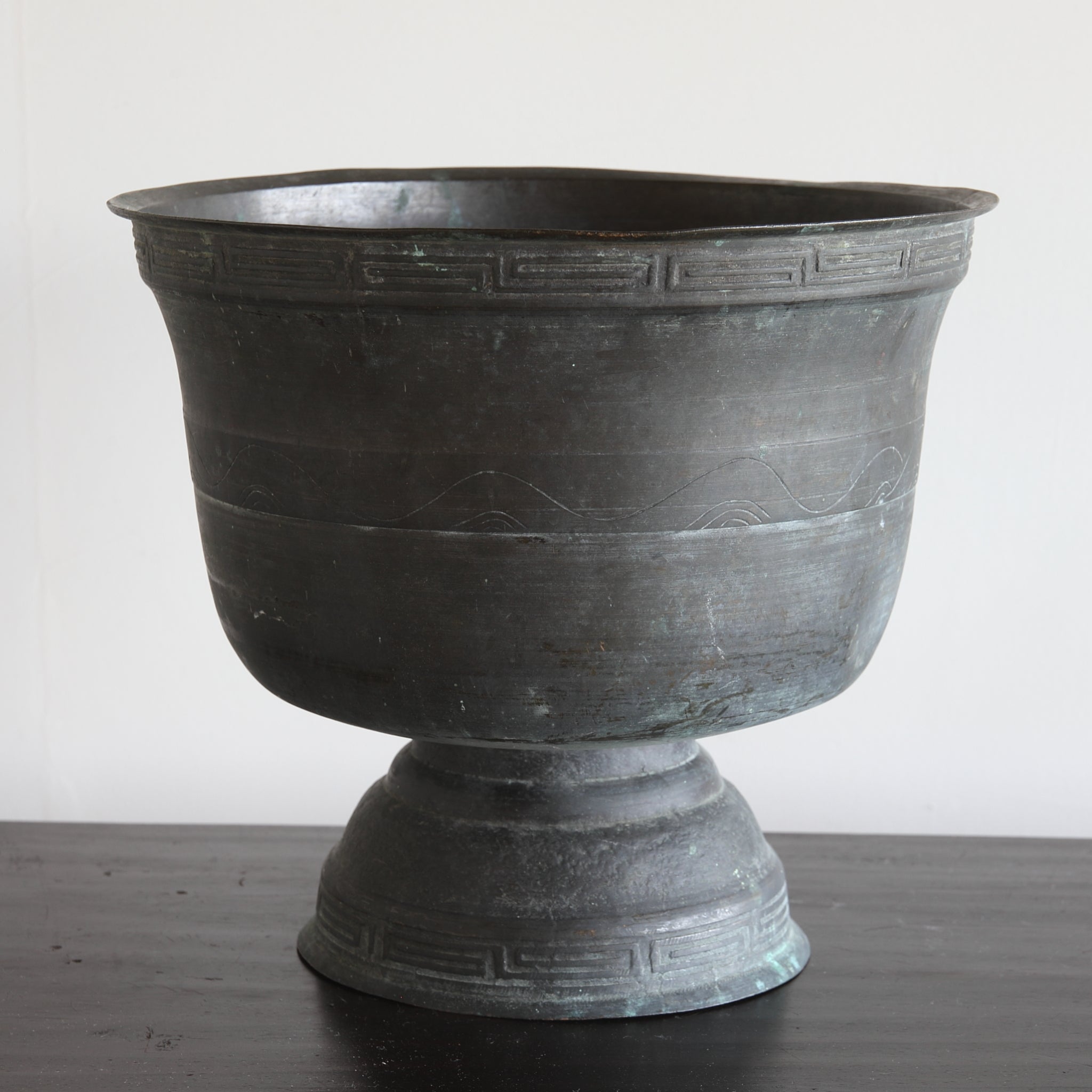 BRASERO PARA TETERA DE COBRE VIEJO, Dinastía Qing(1616–1911 d. C.)