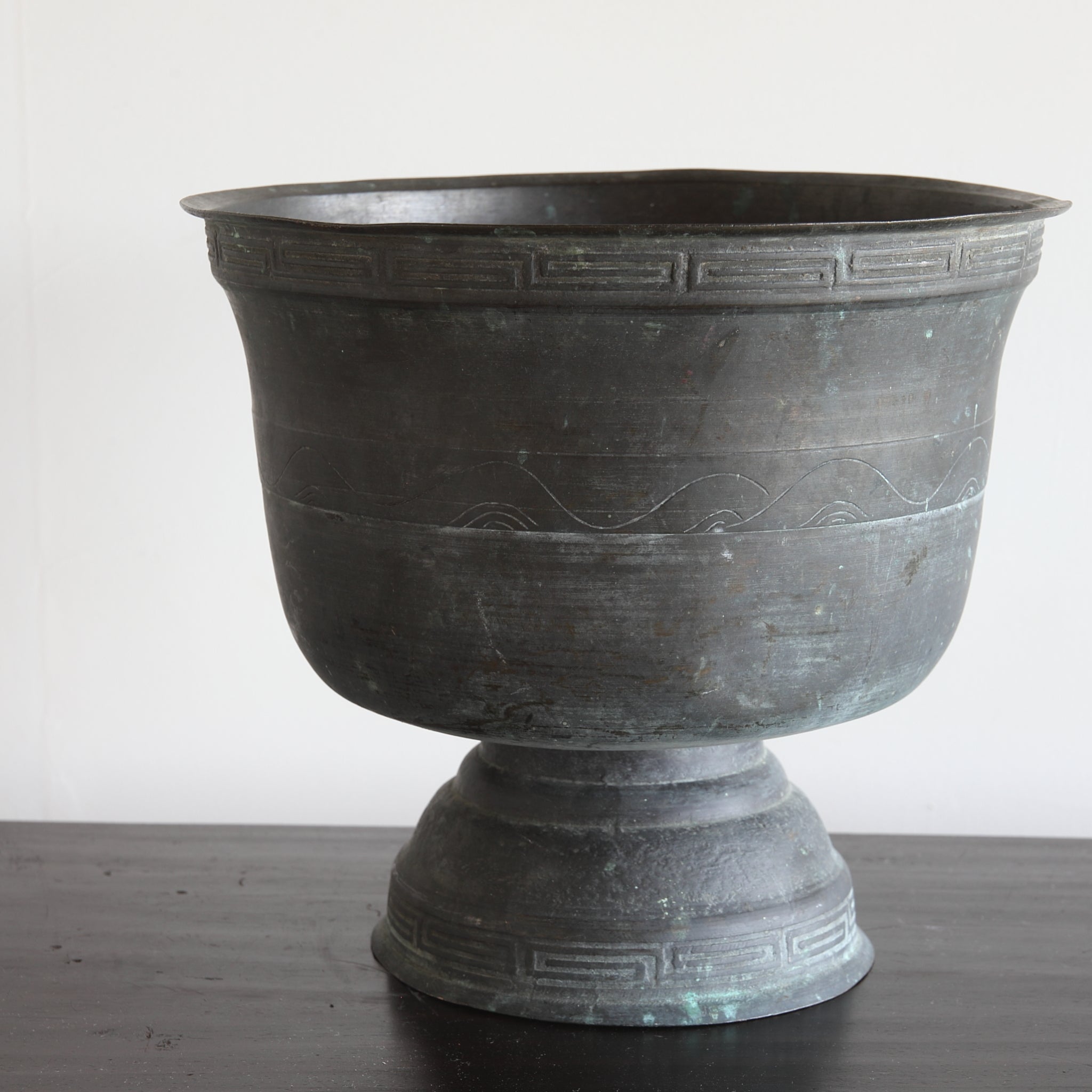 BRASERO PARA TETERA DE COBRE VIEJO, Dinastía Qing(1616–1911 d. C.)
