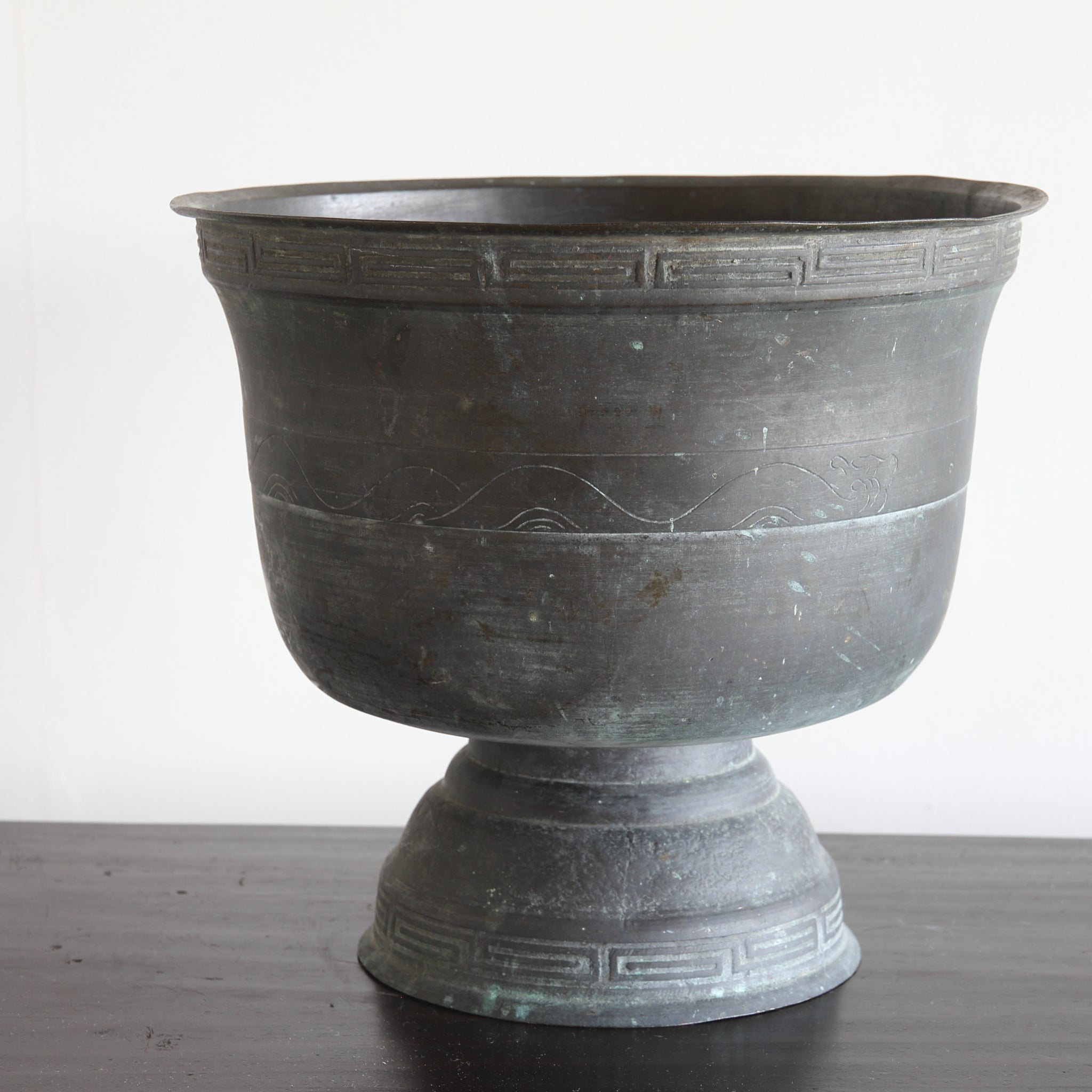 BRASERO PARA TETERA DE COBRE VIEJO, Dinastía Qing(1616–1911 d. C.)