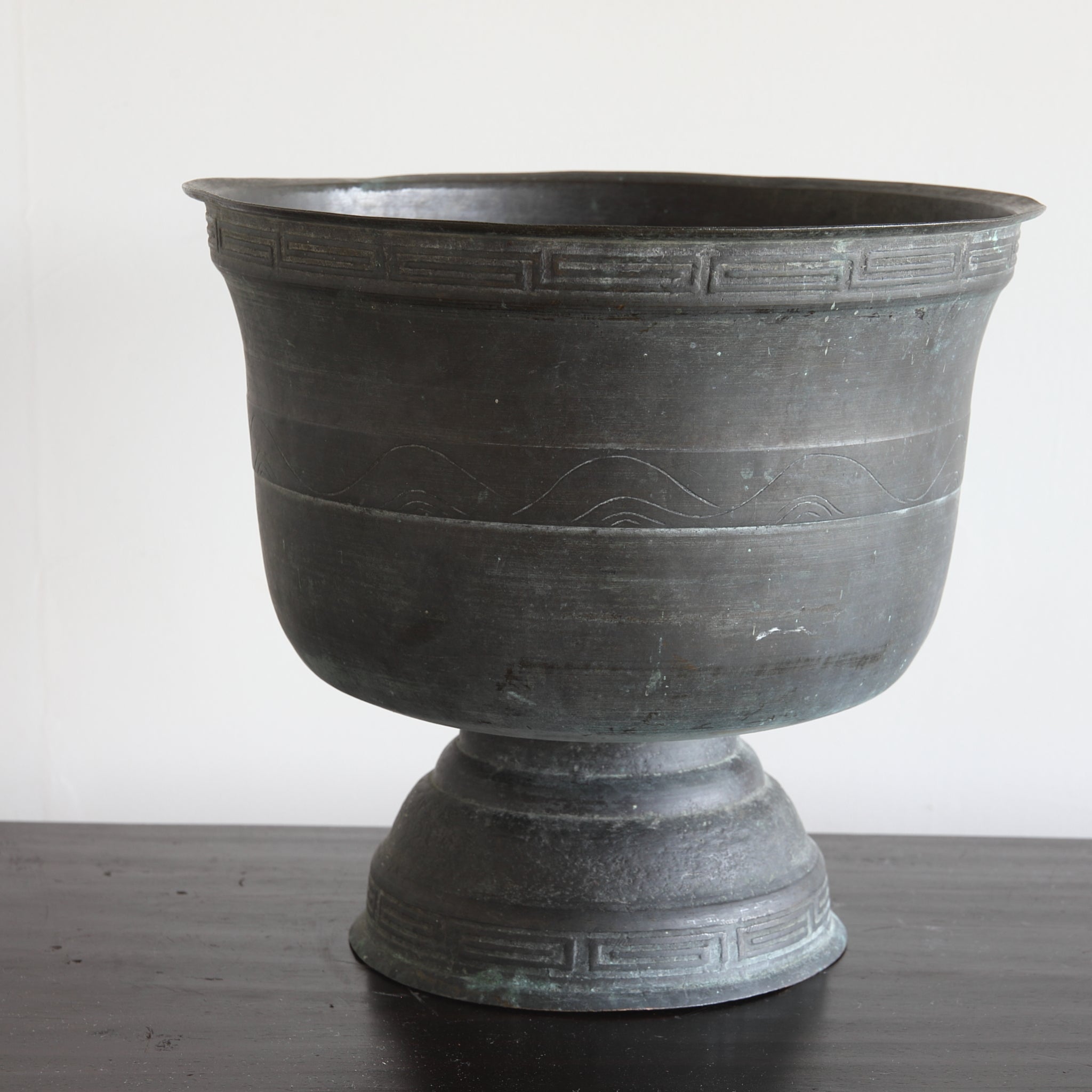 BRASERO PARA TETERA DE COBRE VIEJO, Dinastía Qing(1616–1911 d. C.)