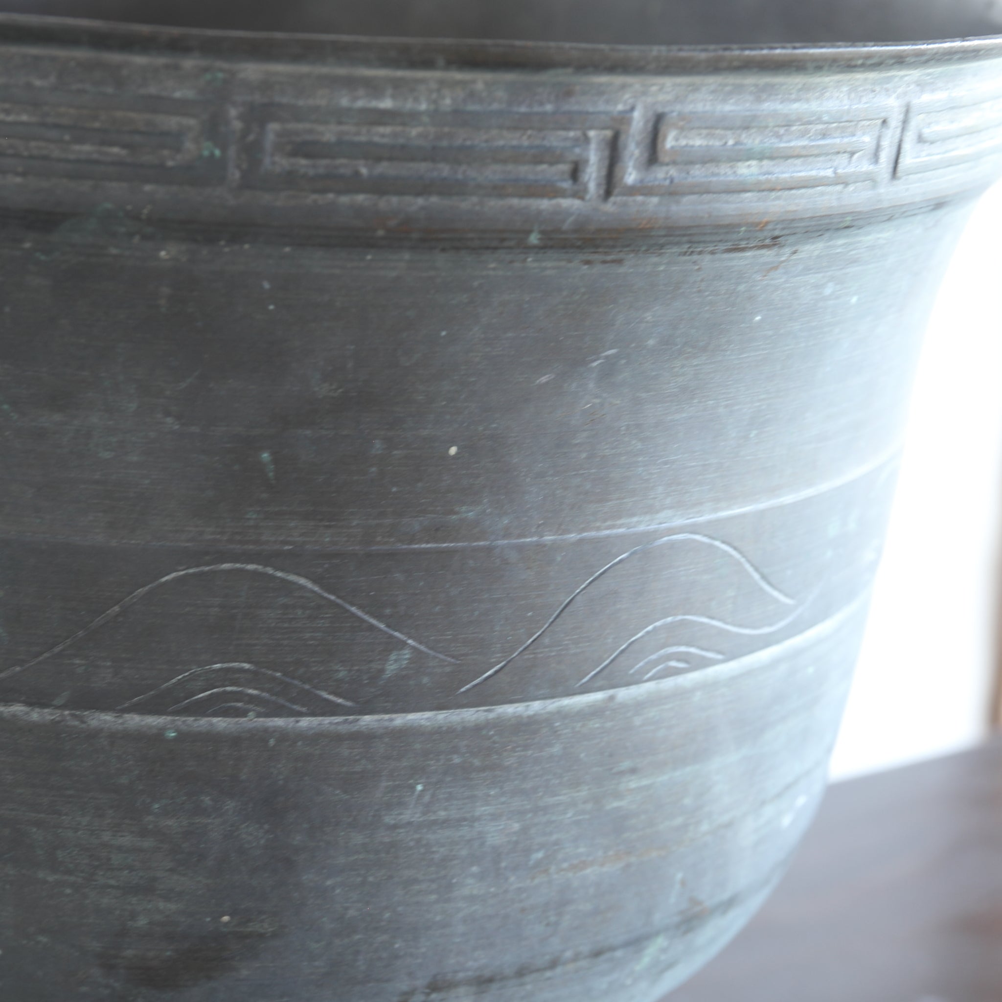 BRASERO PARA TETERA DE COBRE VIEJO, Dinastía Qing(1616–1911 d. C.)