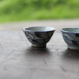 清 染付草文煎茶碗 5客揃 清時代/1616-1911CE