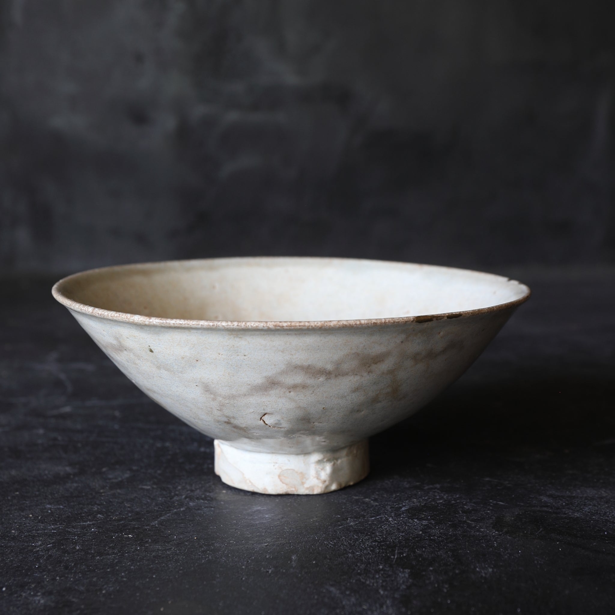 TAZÓN DE TÉ, Porcelana blanca, importación antigua, Dinastía Song(960–1279 d. C.)