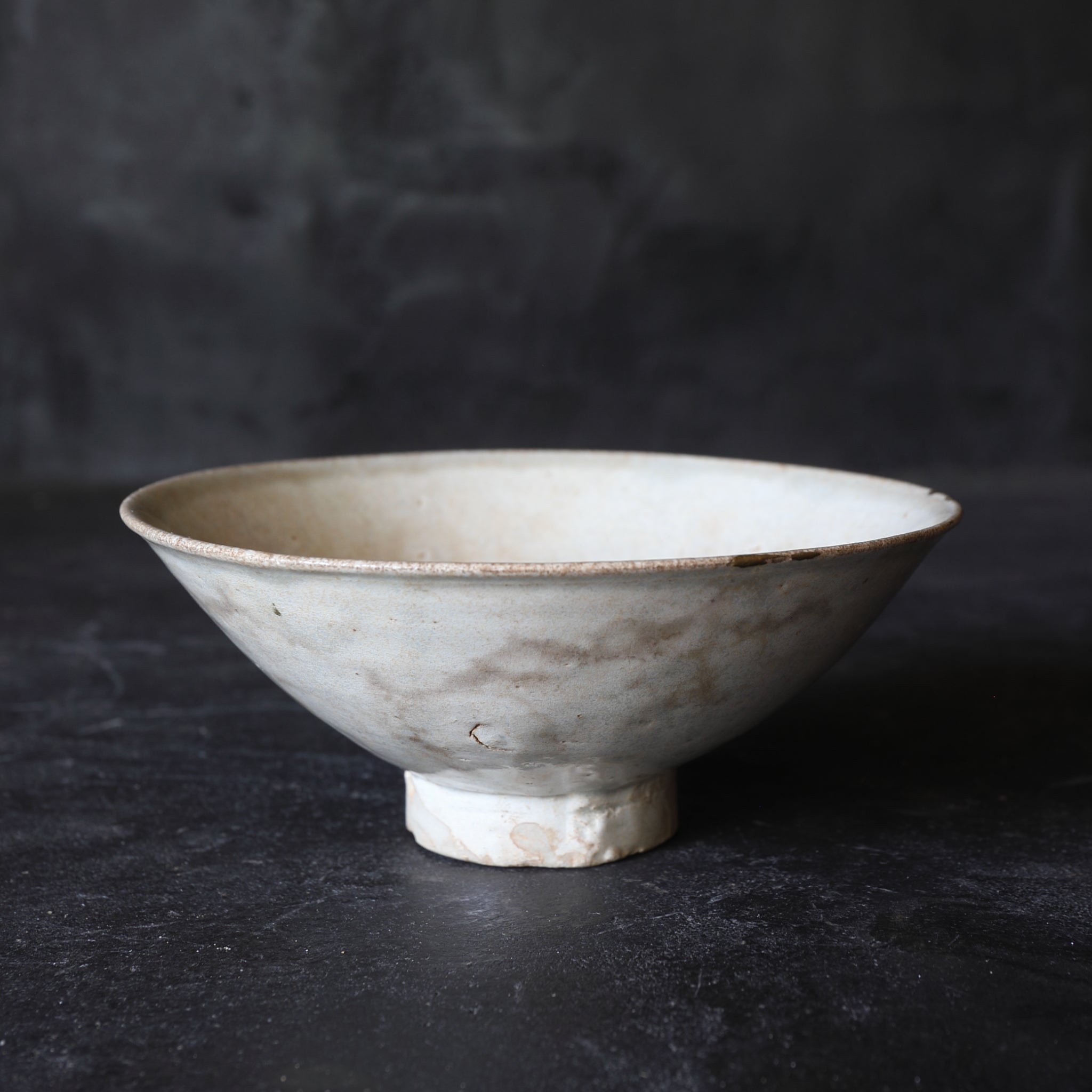 TAZÓN DE TÉ, Porcelana blanca, importación antigua, Dinastía Song(960–1279 d. C.)