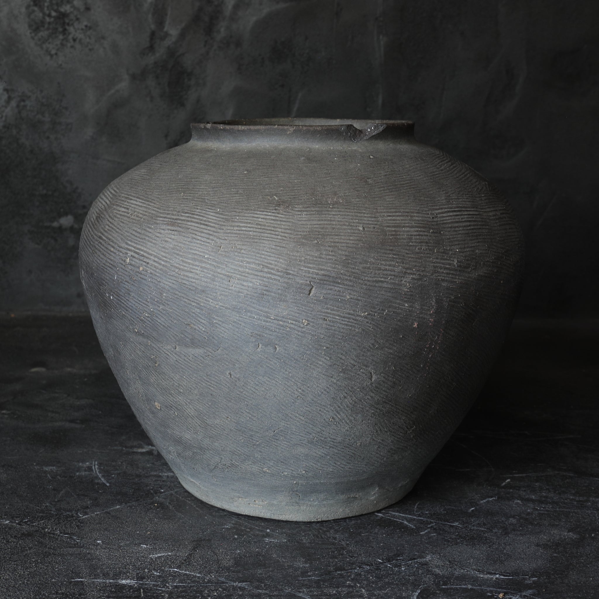 JARRA, Suzu, con diseño impreso, Período Kamakura(1185–1333 d. C.)