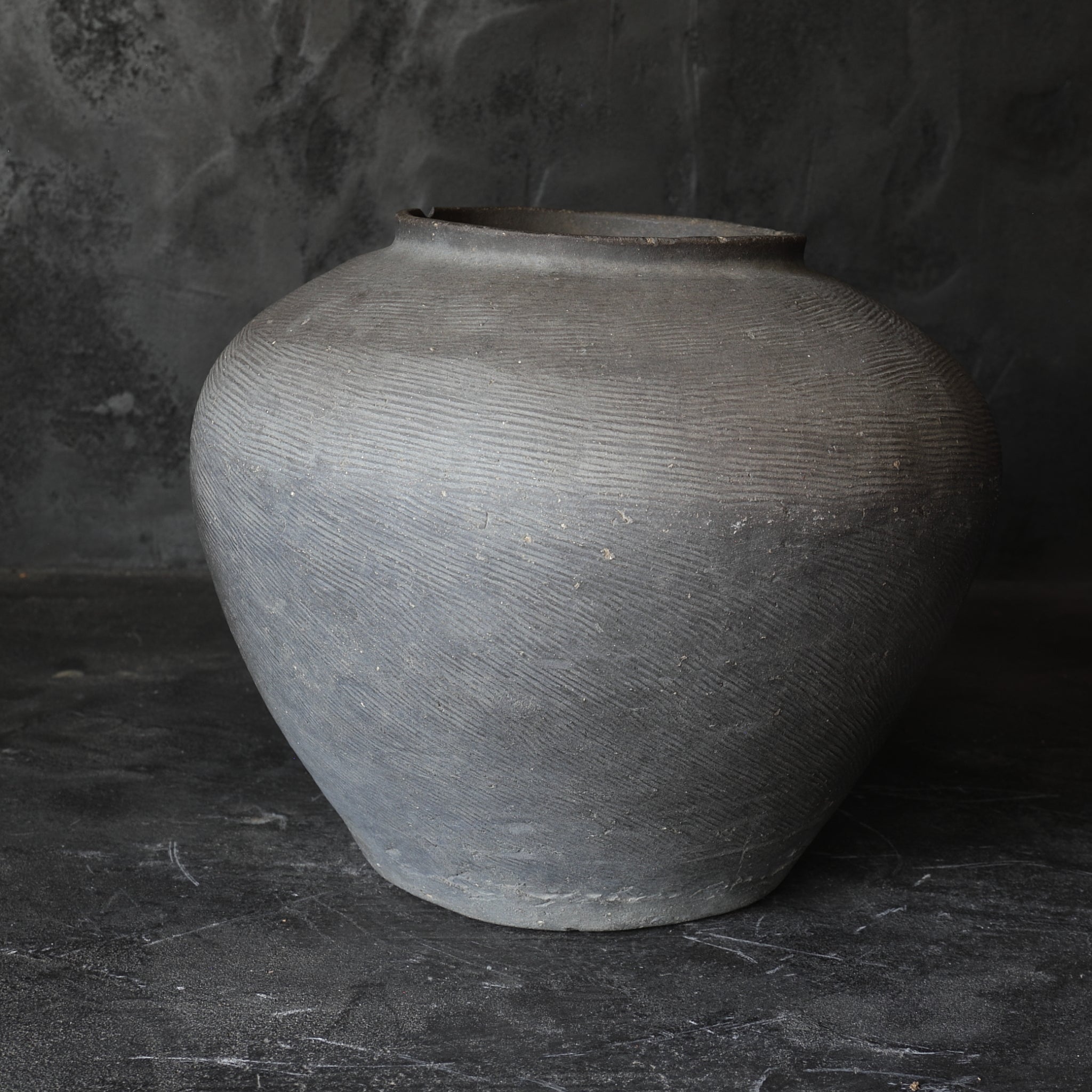 JARRA, Suzu, con diseño impreso, Período Kamakura(1185–1333 d. C.)