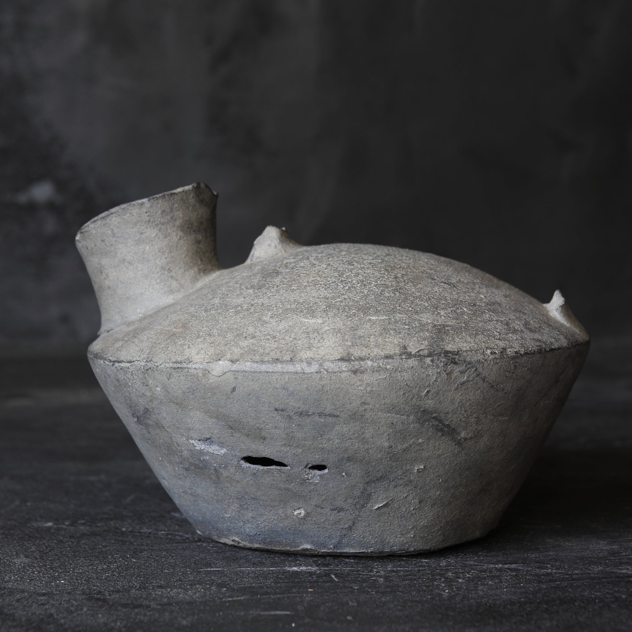 BOTELLA PLANA, Cerámica Sue, Período Nara(710–794 d. C.)