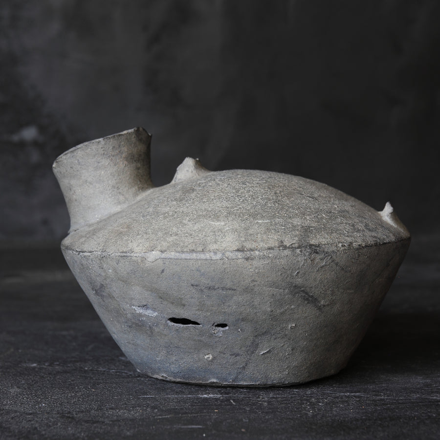 FLACHFLASCHE, Sue-Keramik, Nara-Zeit(710–794 n. Chr.)