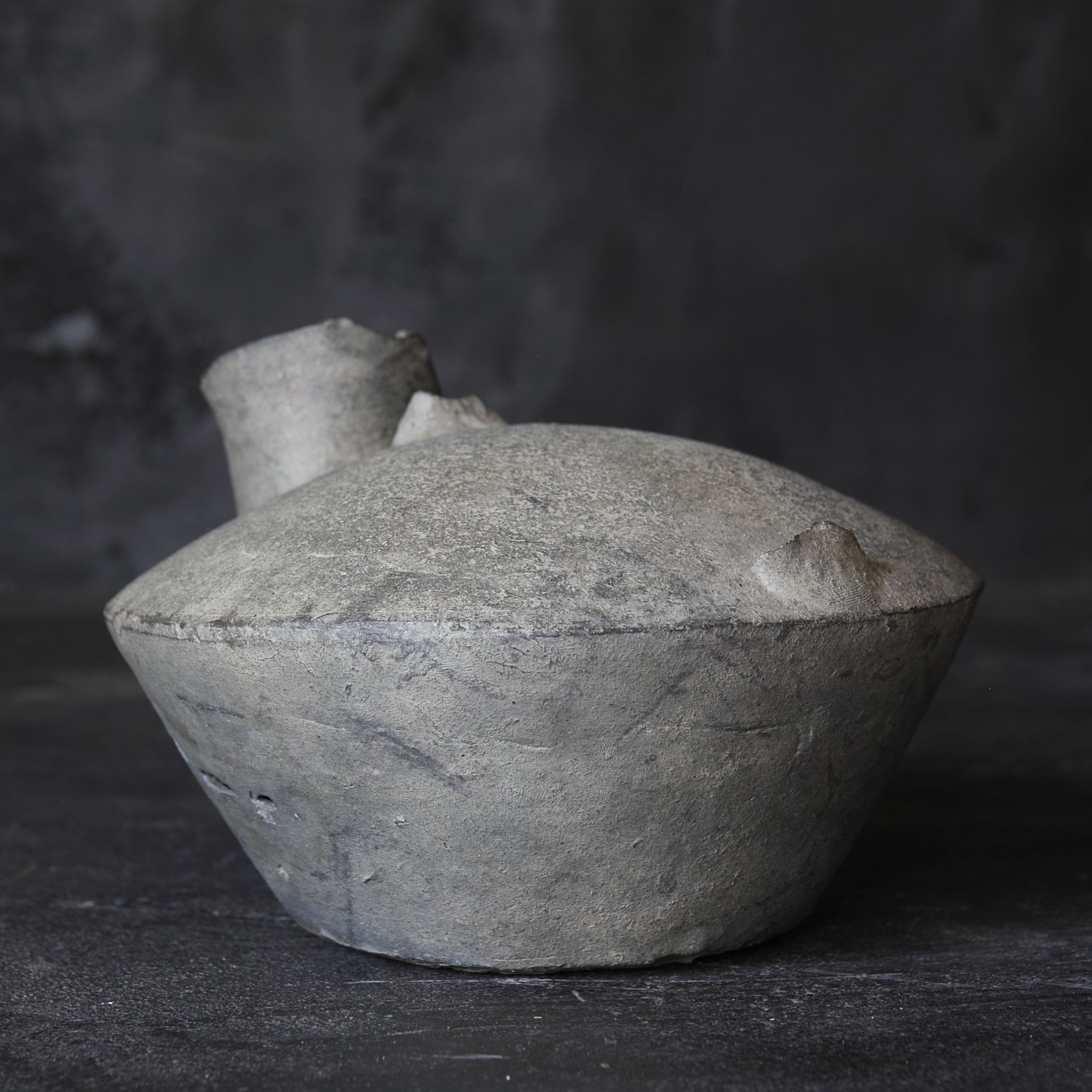 BOTELLA PLANA, Cerámica Sue, Período Nara(710–794 d. C.)