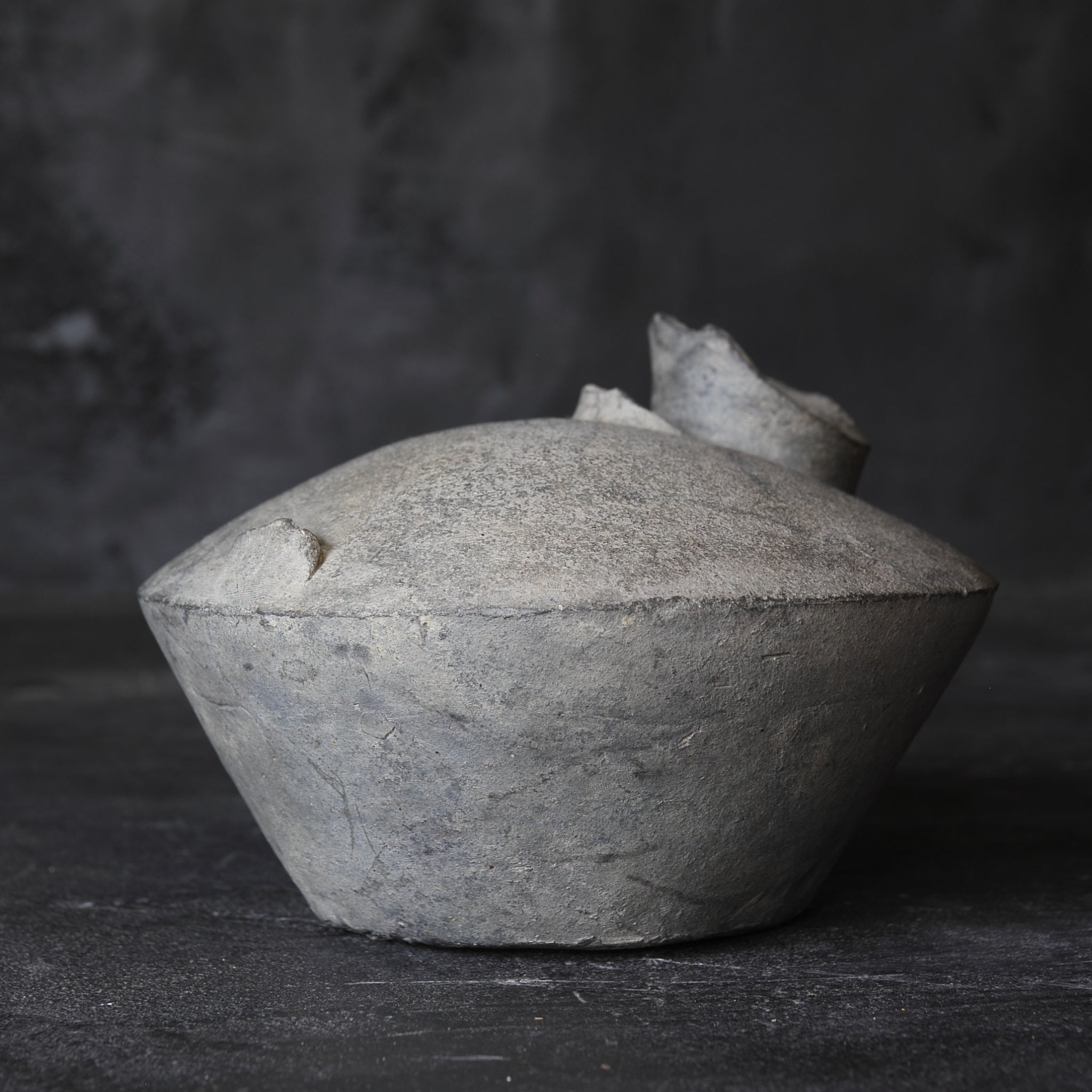 FLACHFLASCHE, Sue-Keramik, Nara-Zeit(710–794 n. Chr.)